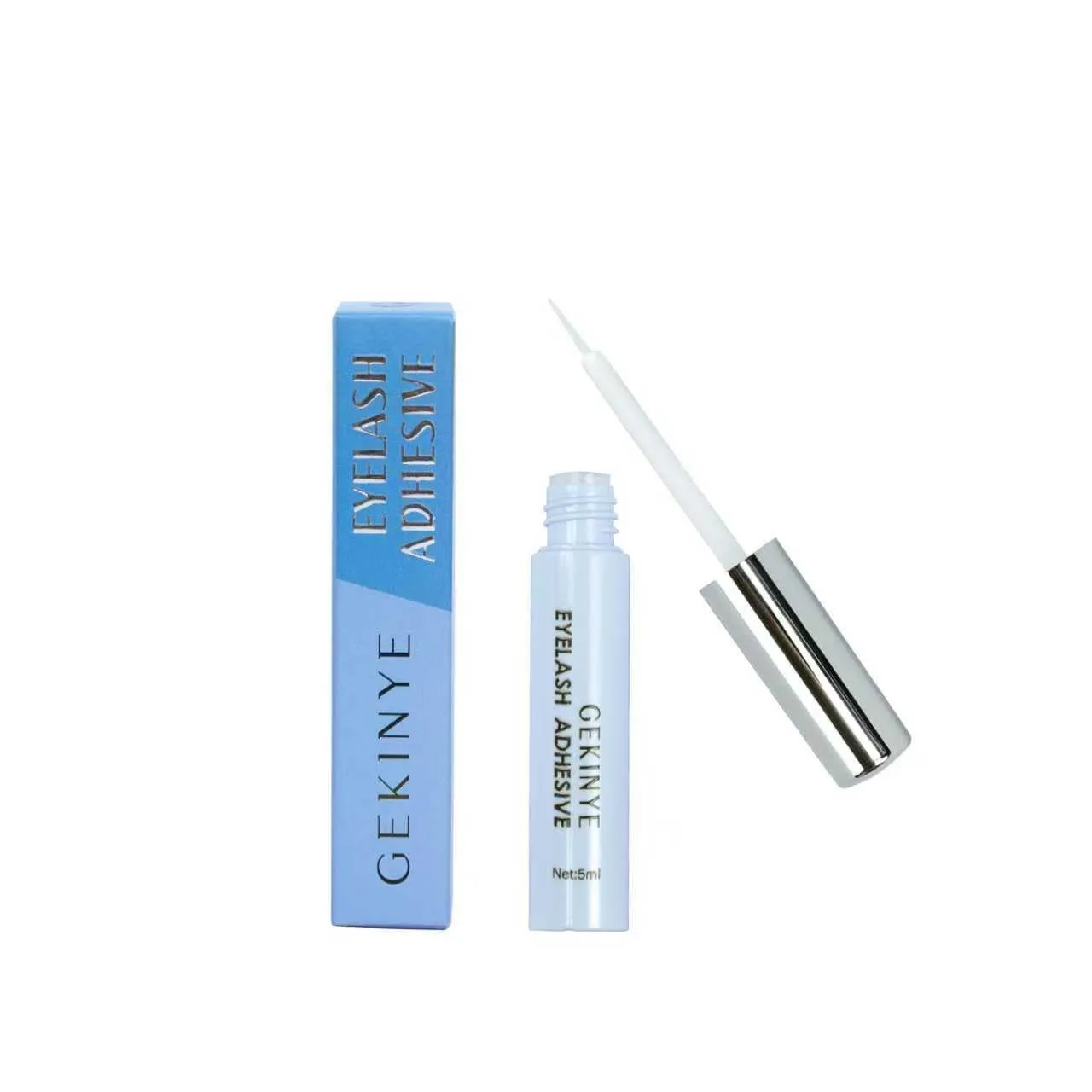 Lash Glue Good Eyelash Adhesive: Gekinye Strip Lash Adhesive Long Lasting for 24 Hours - Waterproof Eyelash Glue White-Clear 0.18oz