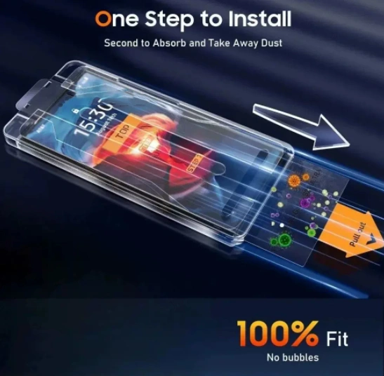 2Pcs Tempered Glass Easy Kit For