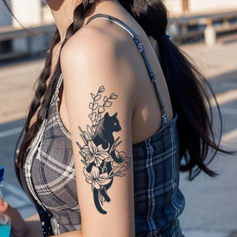 Cute And Fresh Herbal Juice Tattoo Sticker For Women