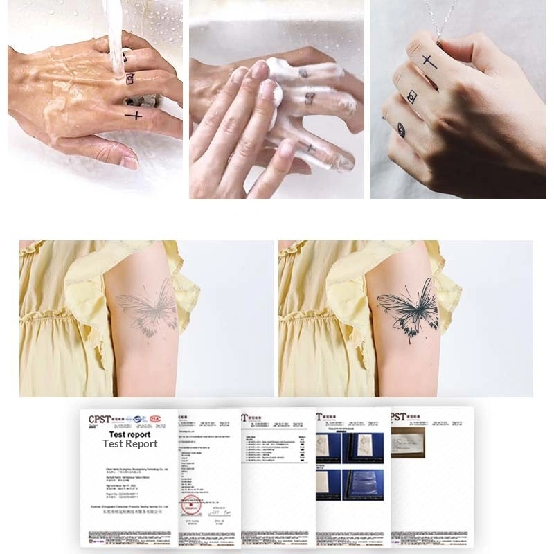 Cute And Fresh Herbal Juice Tattoo Sticker For Women
