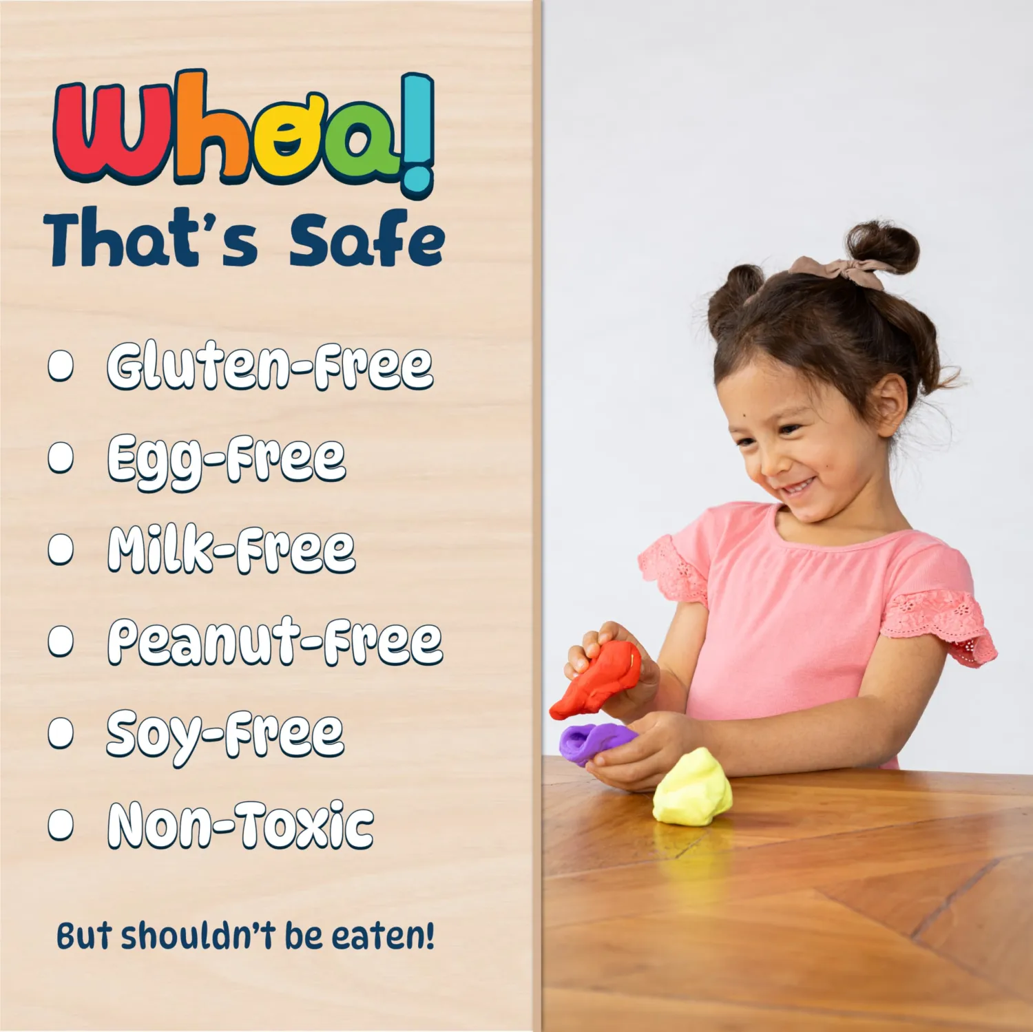 Chuckle & Roar Whoa Dough - 20 Colors Air Dry Clay – Gluten Free, Safe and Non-Toxic - Ages 3 and Up