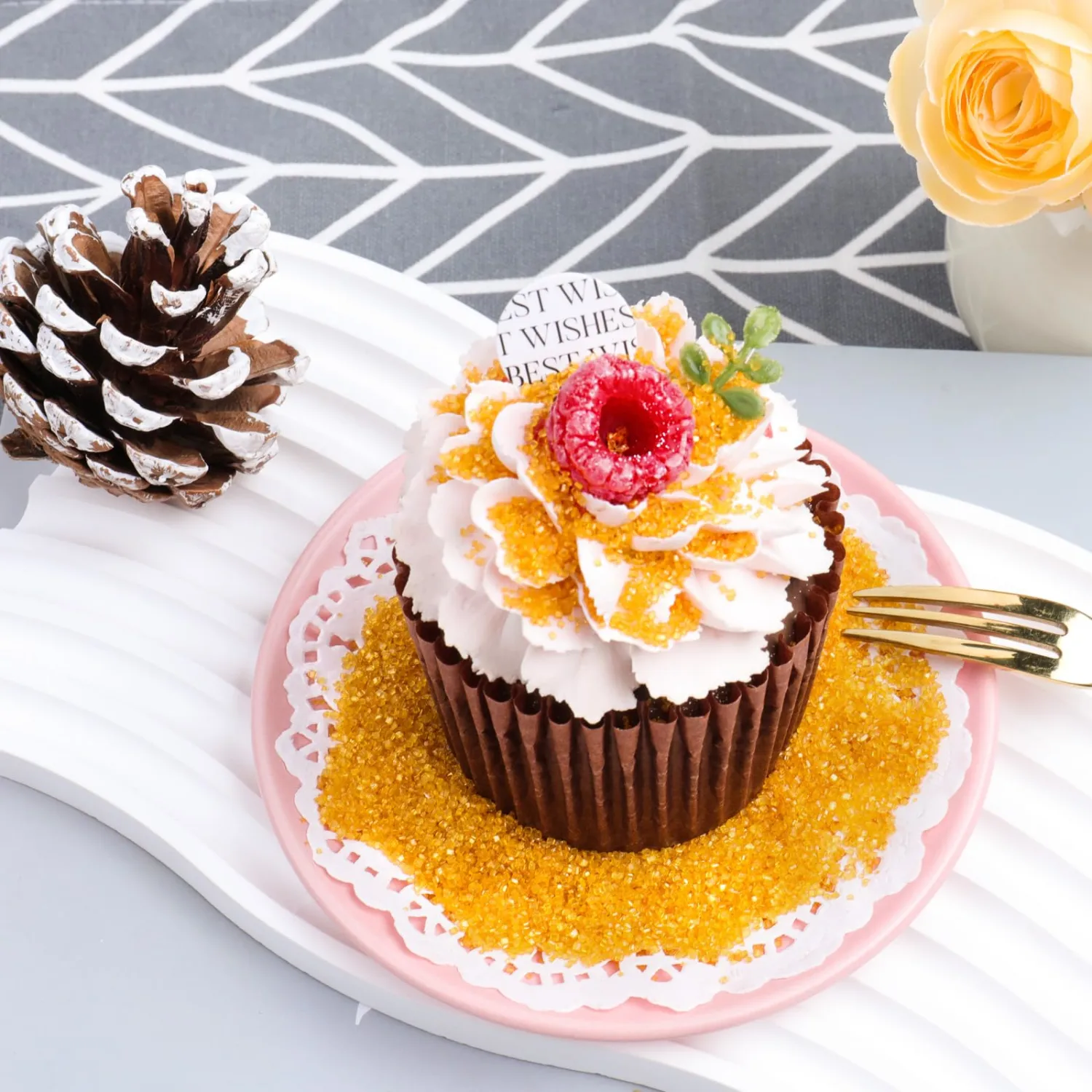 Gold Sprinkles Sanding Sugar for Baking, 6.35oz/180g Edible Sparkling Sugar Crystal, Course Sugar Sprinkles for Cake Cupcake Cookies Ice Cream Topping