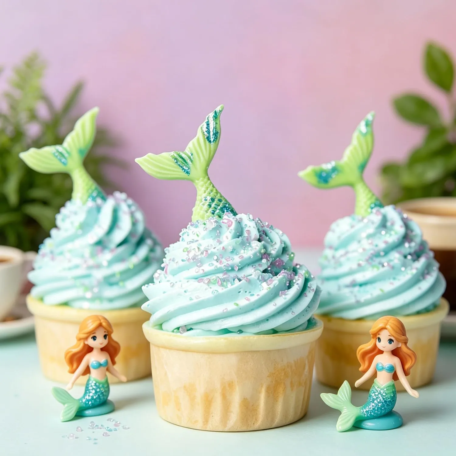 Ocean Sanding Sugar for Baking, 6.35oz/180g Edible Pastel Sparkling Crystal Sugar Sprinkles, Summer Sprinkles for Cake Cupcake Cookies Ice Cream Topping