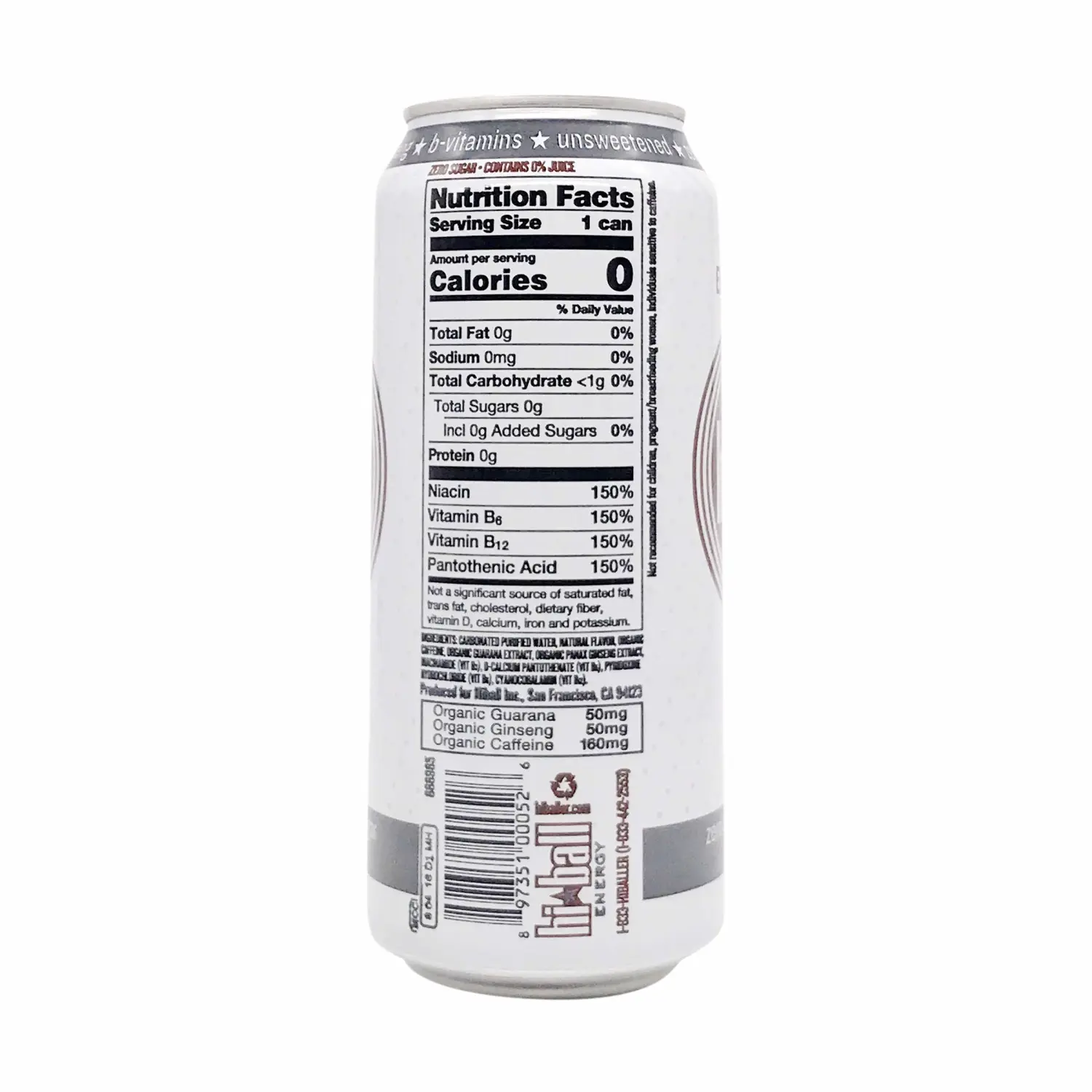 WATER ENERGY VANILLA 16OZ