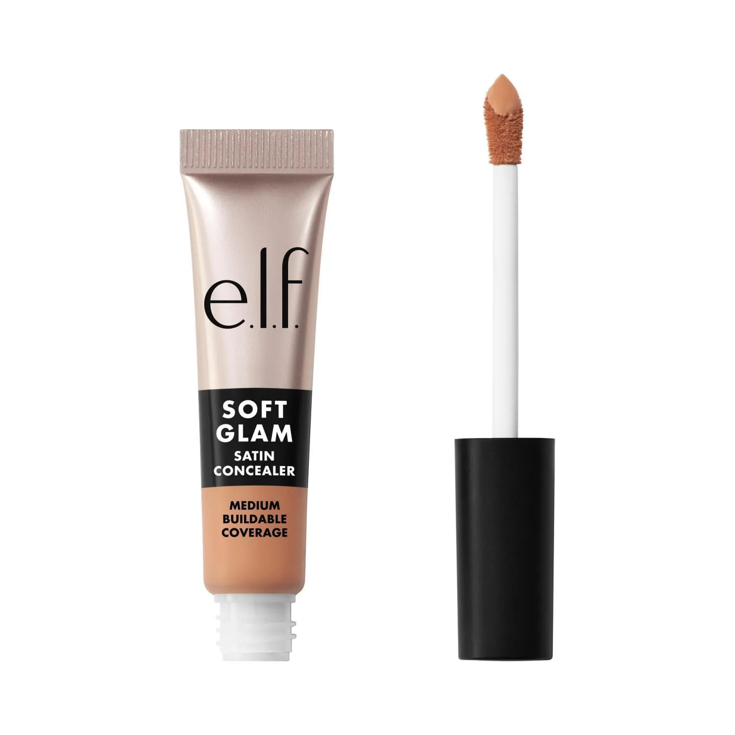 e.l.f. Soft Glam Satin Concealer, Medium Coverage For Blemishes & Under-Eye, Crease-Resistant, Long Lasting, Vegan & Cruelty-Free, 35 Medium Cool