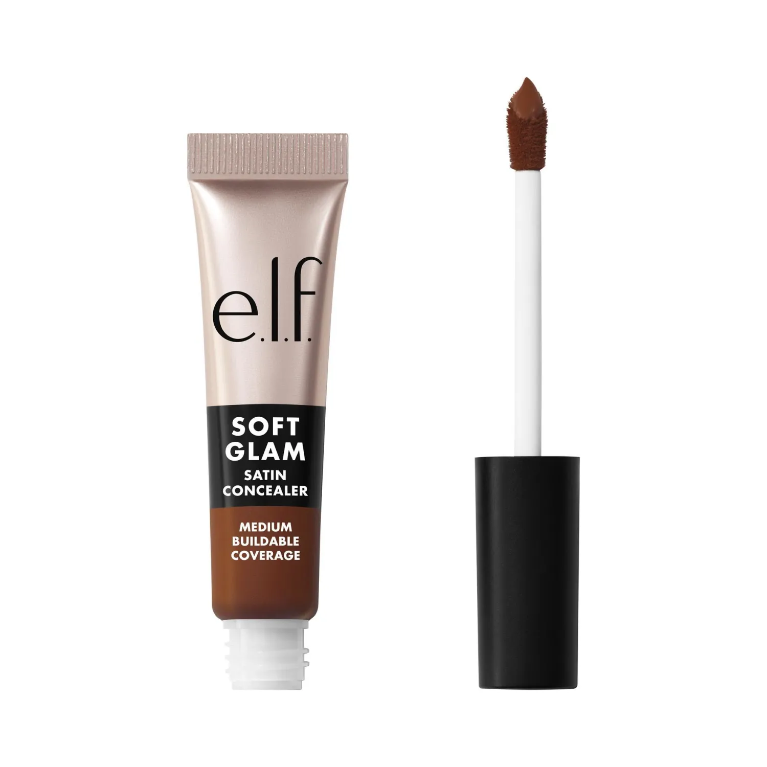e.l.f. Soft Glam Satin Concealer, Medium Coverage For Blemishes & Under-Eye, Crease-Resistant, Long Lasting, Vegan & Cruelty-Free, 62 Rich Warm