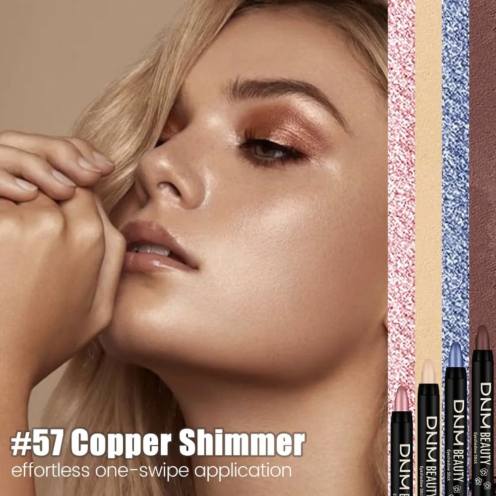 BINGBRUSH Cream Eyeshadow Stick for Women, Waterproof Long Lasting Eye Shadow, Smooth Blendable High Pigment Eyeshadow Crayon, Matte & Shimmer Eye Makeup, Easy Glide