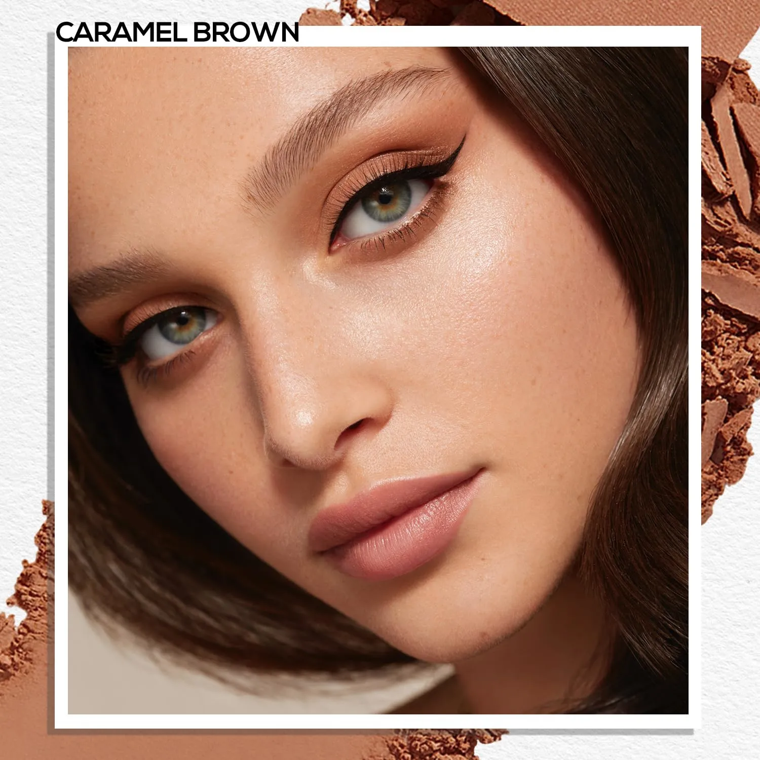 MAKI YIKA Caramel Brown Matte Single Eye Shadow Palette for Women Pigmented Reddish Brown Eyeshadow for Eyes Color Stay Long Lasting Waterproof Eye Makeup Palette, #11