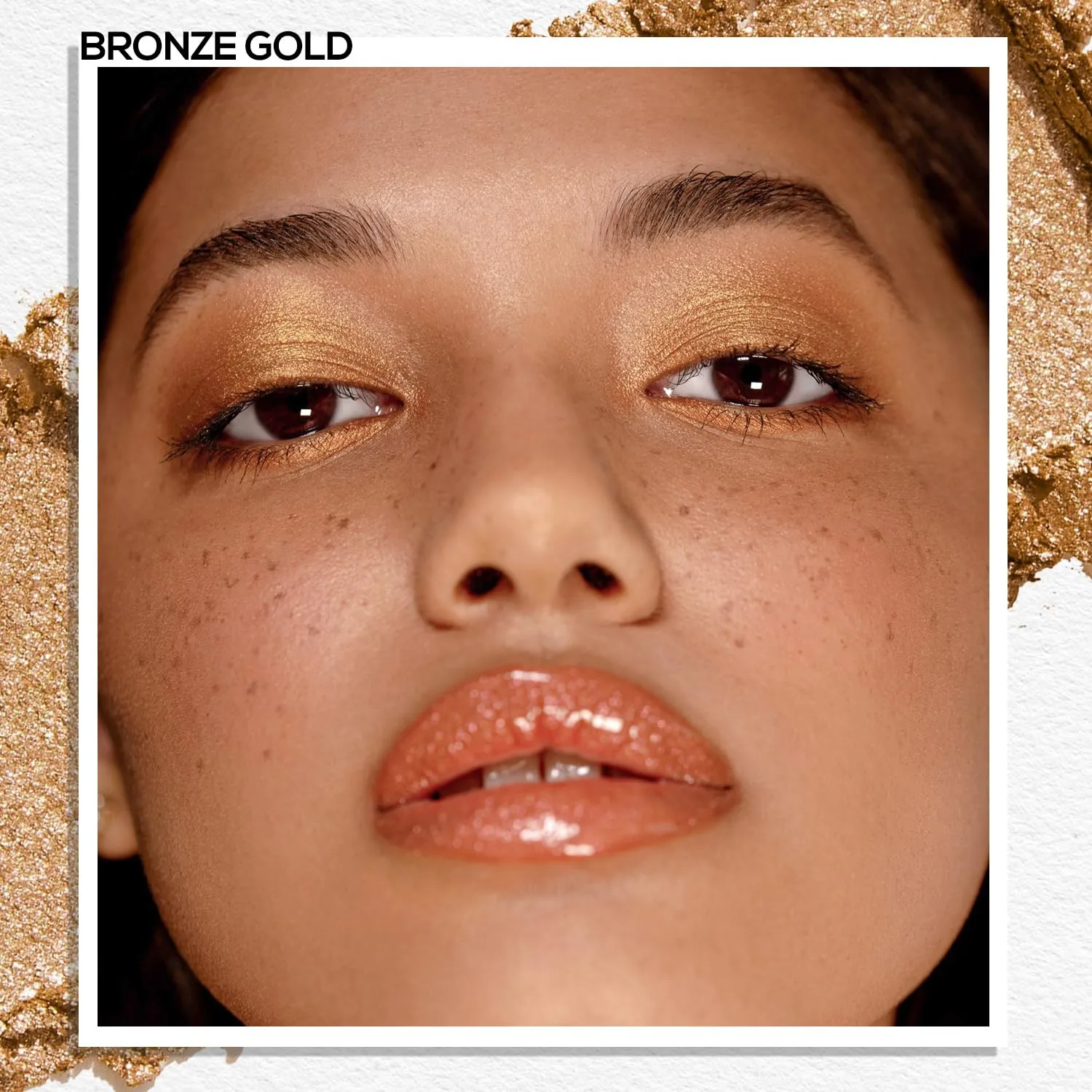 MAKI YIKA Gold Crème Eyeshadow Single, Shimmer Dark Bronze Cream Eye Shadow palette for Women Color Stay Long Lasting Waterproof Eye Makeup Monochrome Eyeshadows,#19
