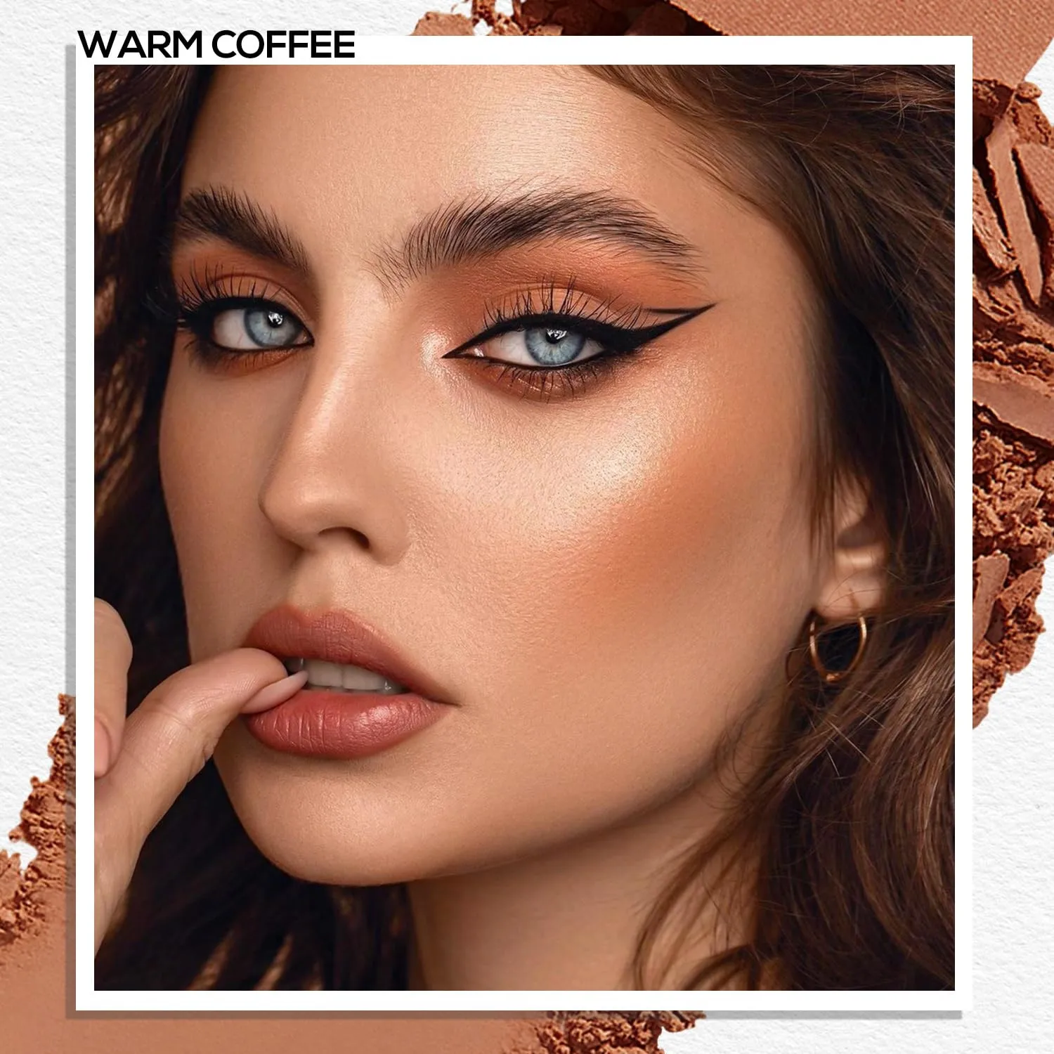 MAKI YIKA Coffee Brown Matte Single Eye Shadow Palette for Women Pigmented Brown Eyeshadow Powder for Eyes Color Stay Long Lasting Waterproof Eye Makeup Palette, #7