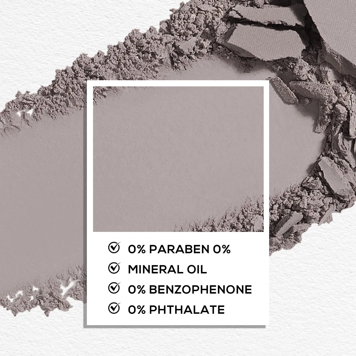 MAKI YIKA Misty Gray Matte Single Eye Shadow Palette for Women Pigmented Grey Eyeshadow Powder for Black Eyes Color Stay Long Lasting Waterproof Eye Makeup Palette, #9