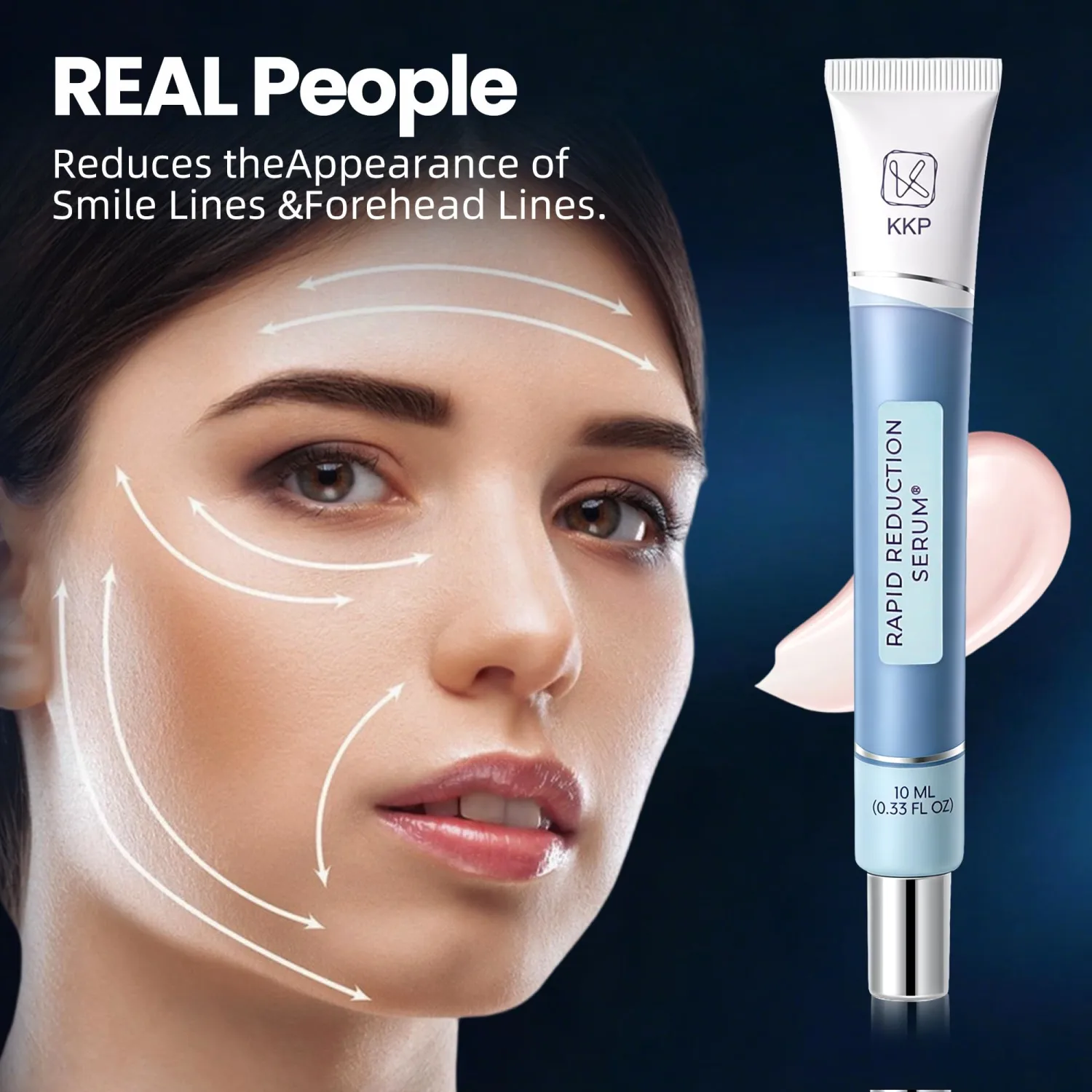 KKP Rapid Reduction Eye Serum & Face Lift Cream - Visibly Reduces Under-Eye Bags, Wrinkles, Dark Circles, Fine Lines & Crow's Feet Instantly, Anti Agi