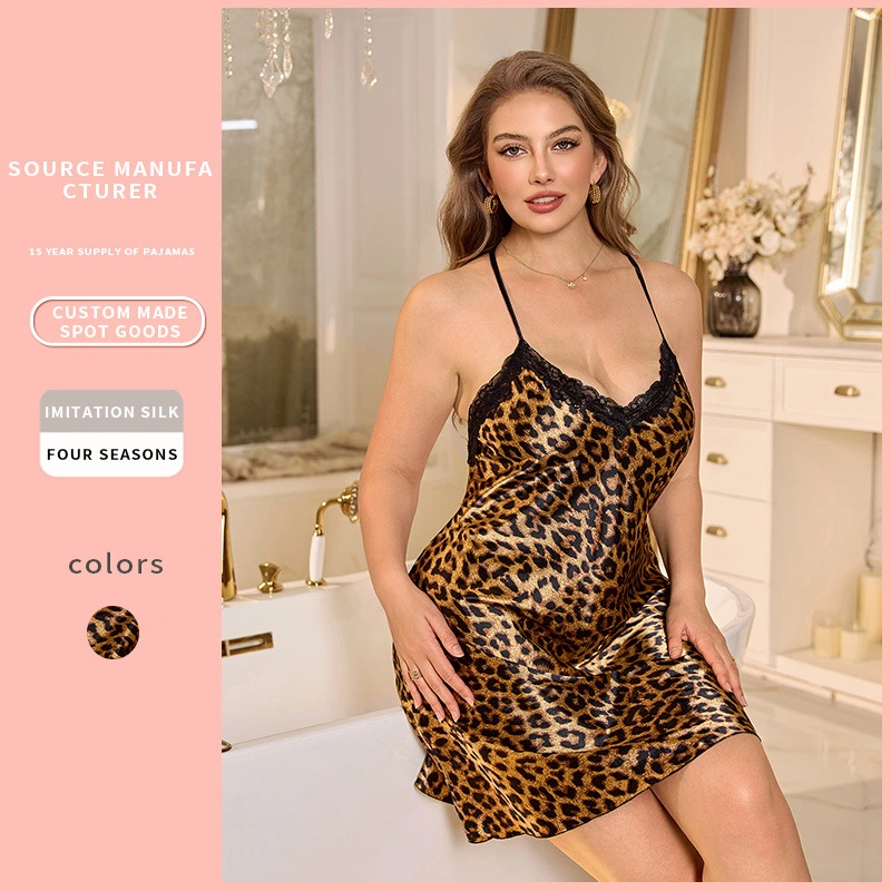 Plus-Size Womens Summer Thin Camisole Pajamas