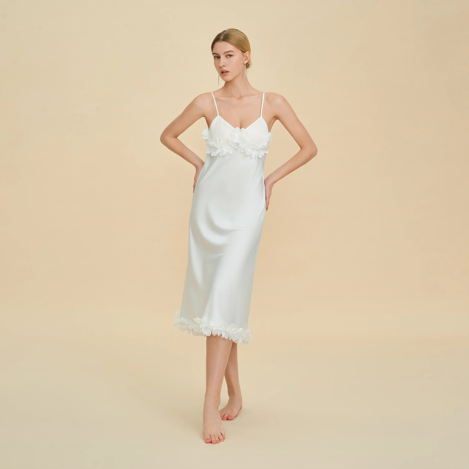 French-style Minimalist Luxury Slip Dress For Women
