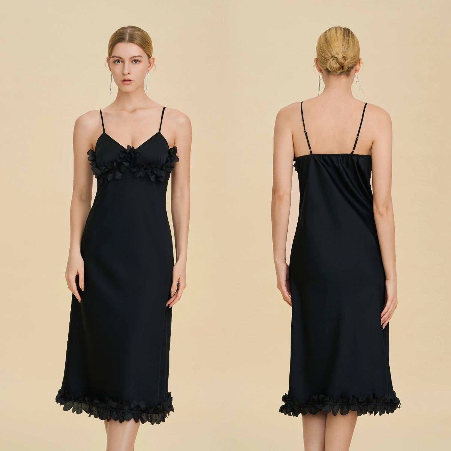 French-style Minimalist Luxury Slip Dress For Women