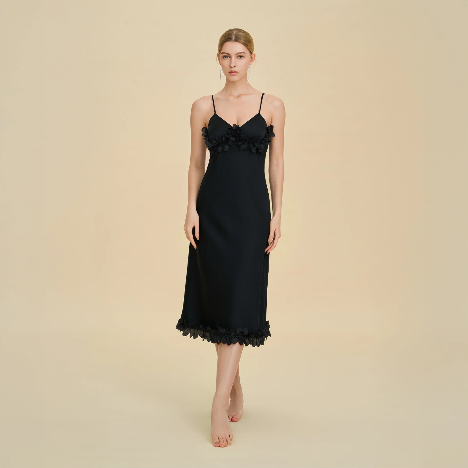 French-style Minimalist Luxury Slip Dress For Women