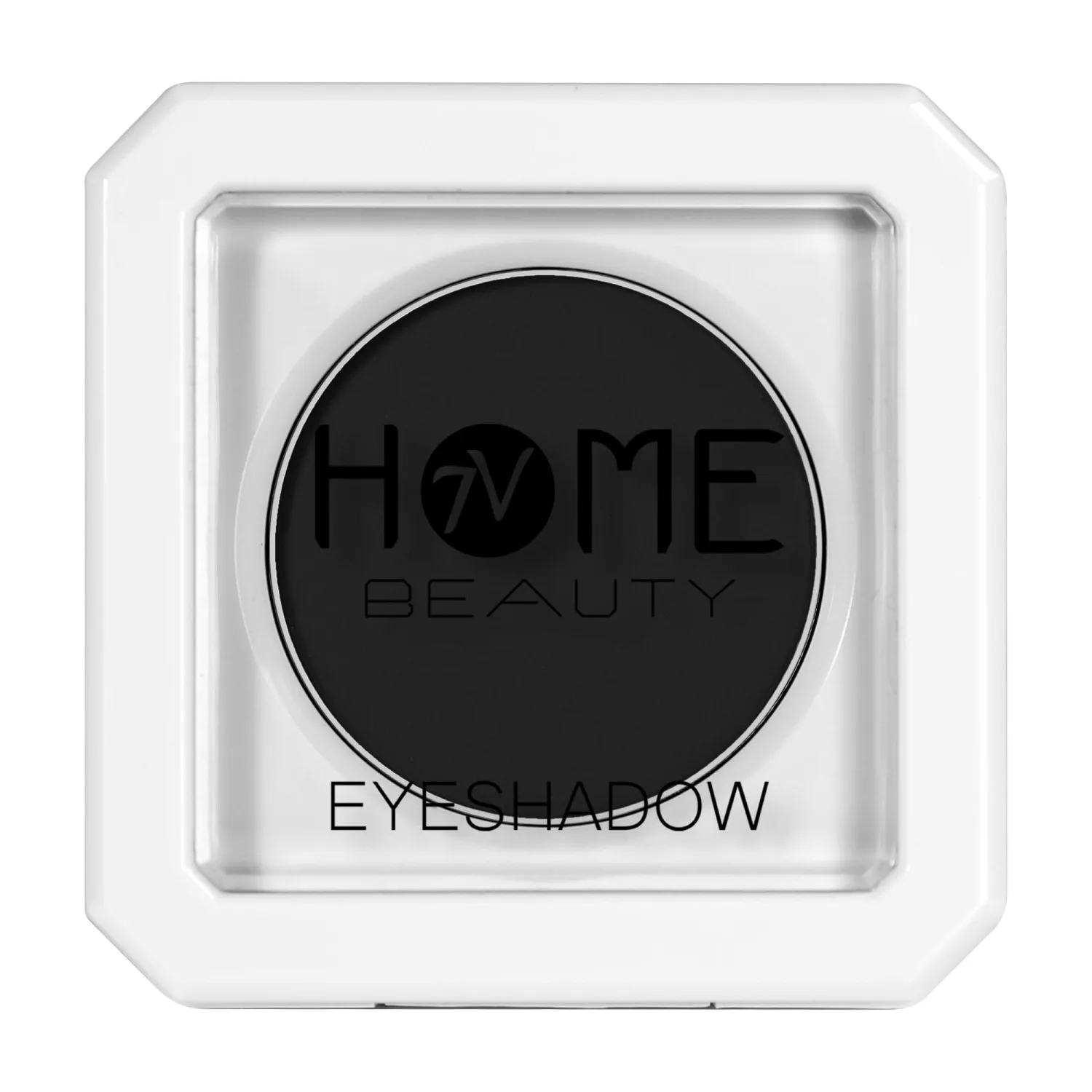 Single Black Eyeshadow, High Pigment Long Lasting White Case Matte Single Eyeshadow