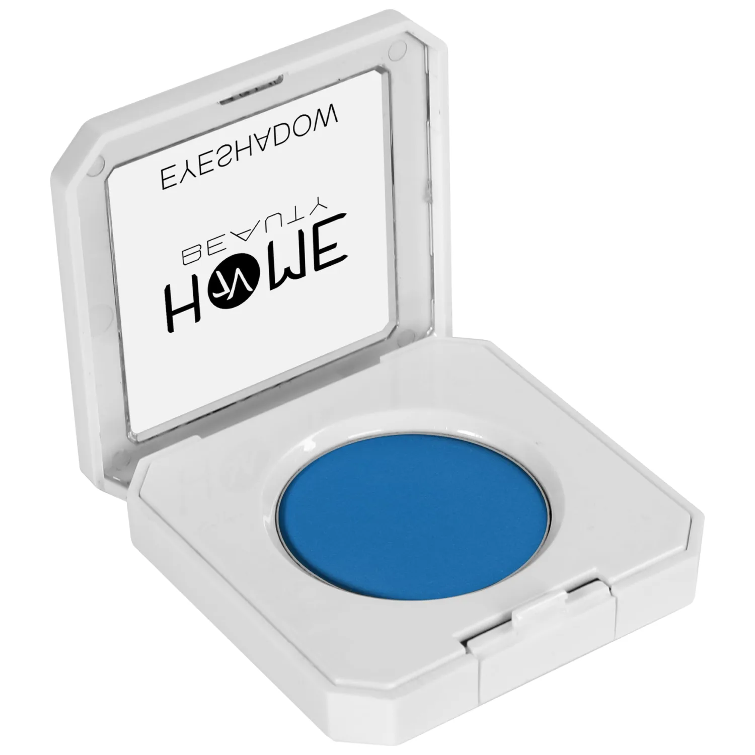 Single Blue Eyeshadow, High Pigment Long Lasting White Case Matte Single Eyeshadow