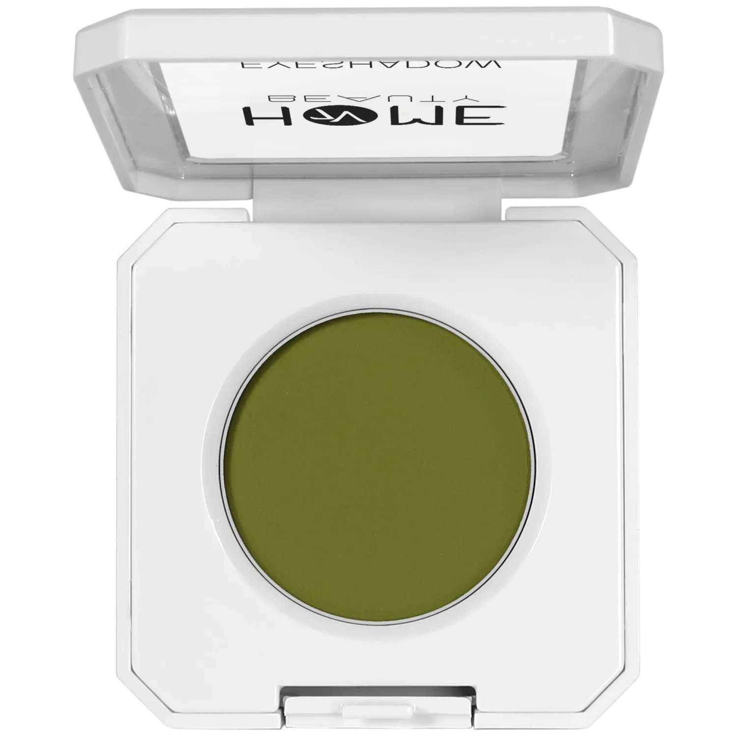Single Green Eyeshadow, High Pigment Long Lasting White Case Matte Single Eyeshadow