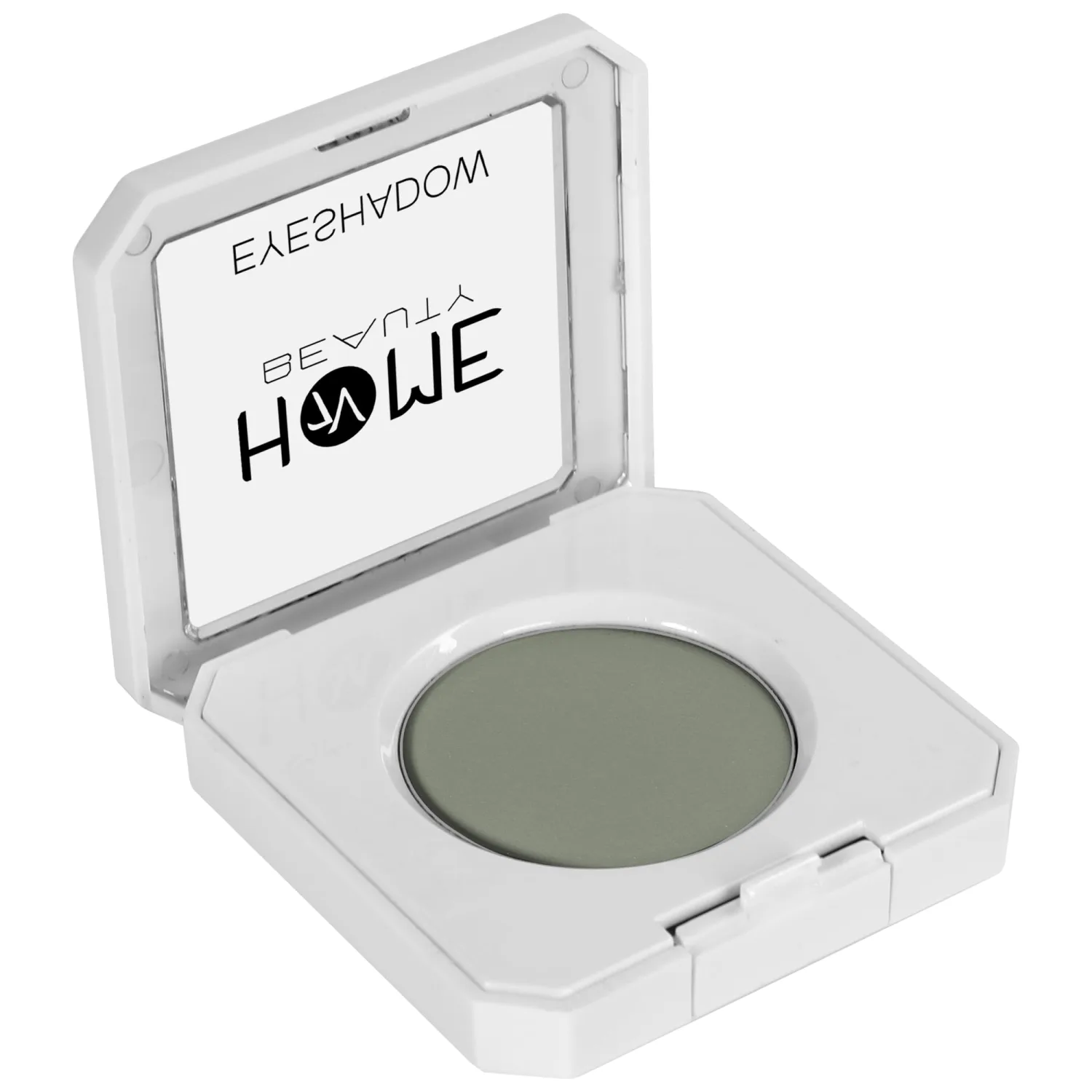 Single Grey Eyeshadow, High Pigment Long Lasting White Case Matte Single Eyeshadow