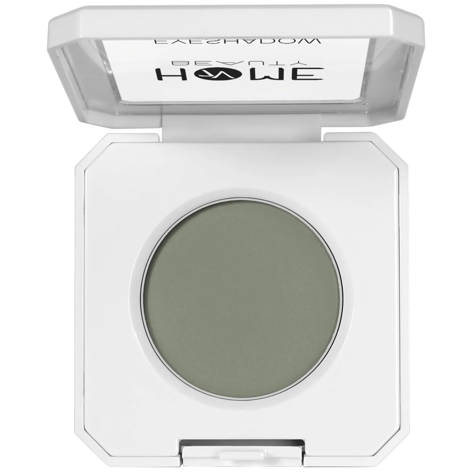 Single Grey Eyeshadow, High Pigment Long Lasting White Case Matte Single Eyeshadow