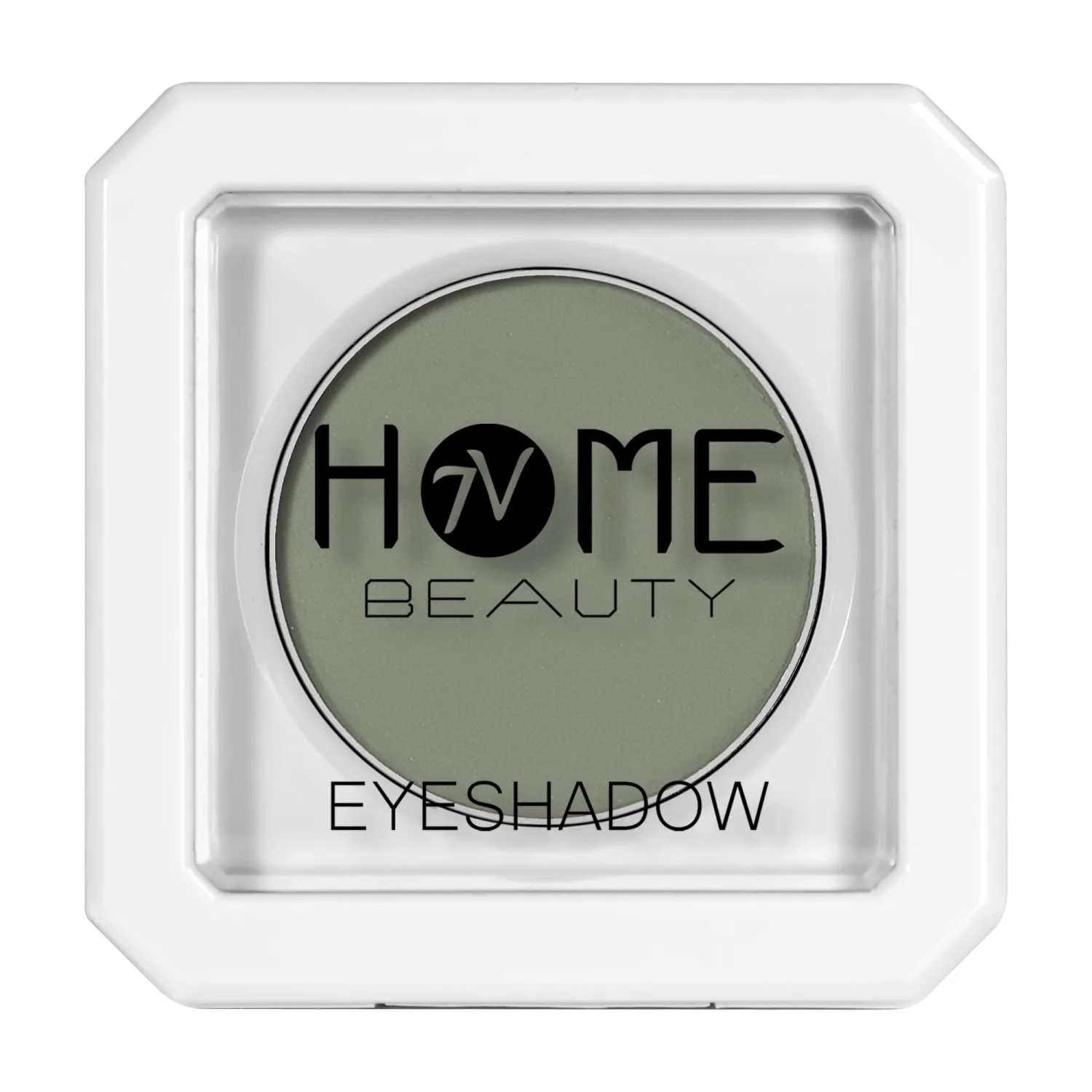 Single Grey Eyeshadow, High Pigment Long Lasting White Case Matte Single Eyeshadow
