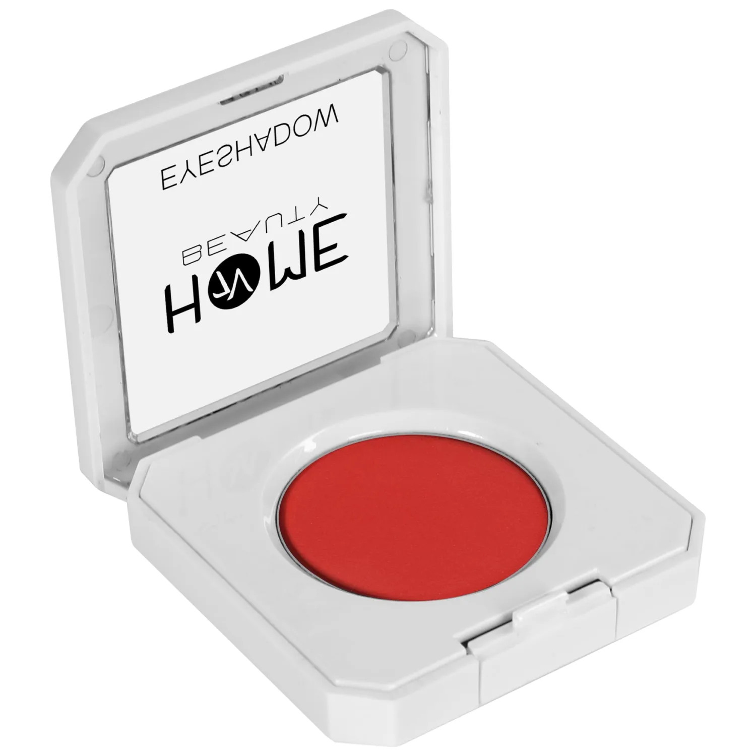 Single Red Eyeshadow, High Pigment Long Lasting White Case Matte Single Eyeshadow