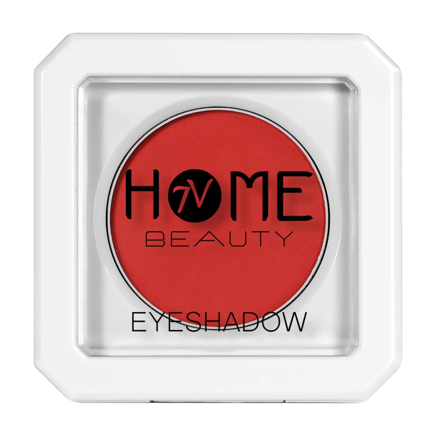 Single Red Eyeshadow, High Pigment Long Lasting White Case Matte Single Eyeshadow