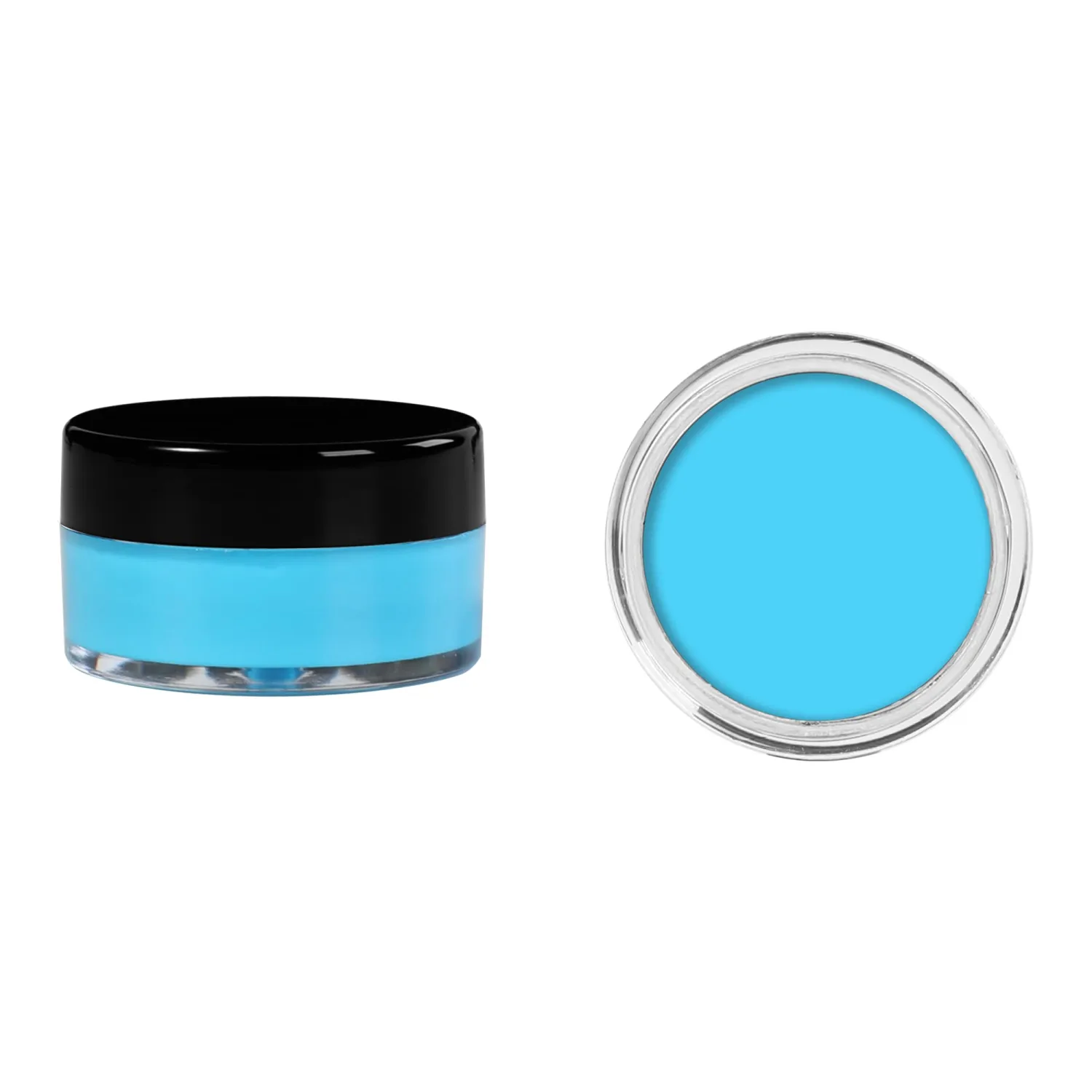 Sky Blue Eyeshadow Cream, Blendable Smooth 2pcs Matte Sky Blue Creamy Eyeshadow