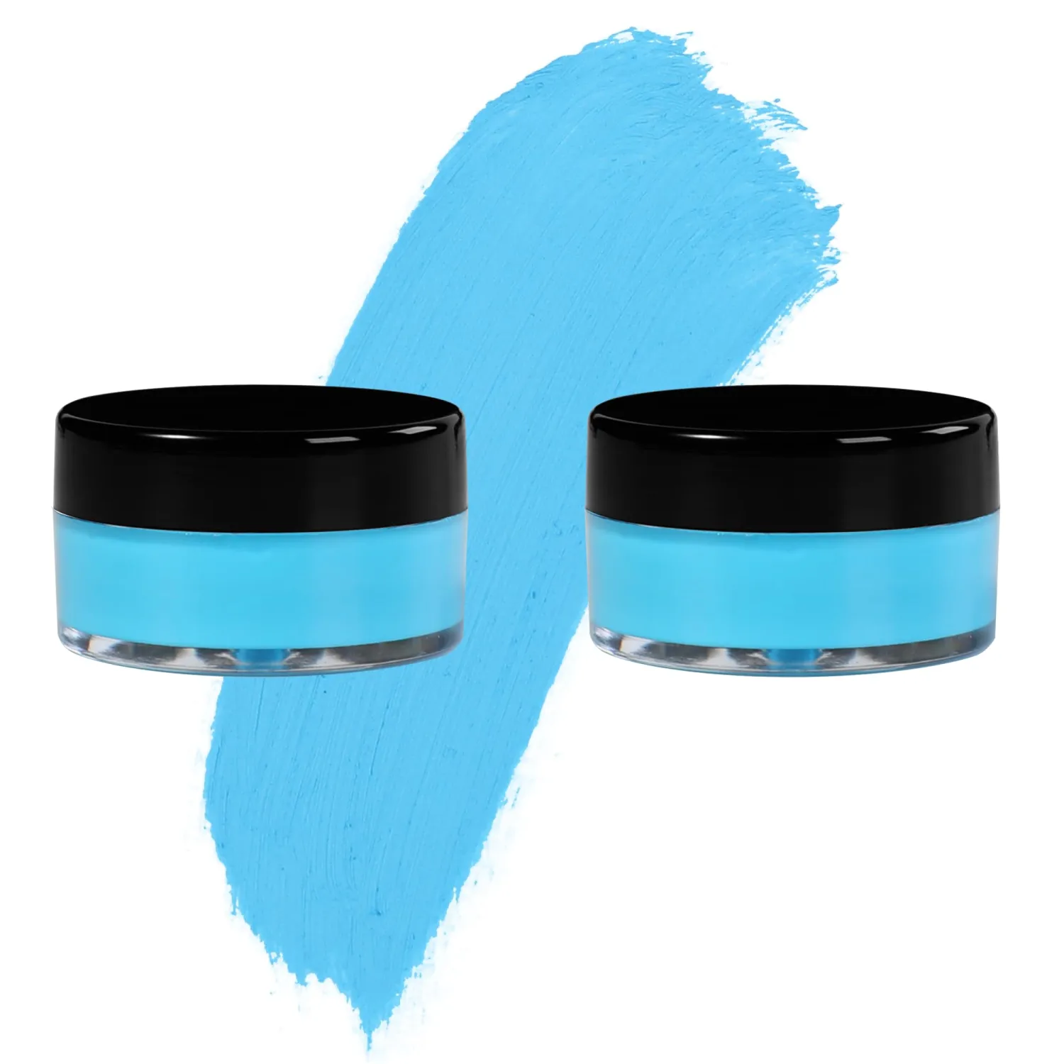 Sky Blue Eyeshadow Cream, Blendable Smooth 2pcs Matte Sky Blue Creamy Eyeshadow