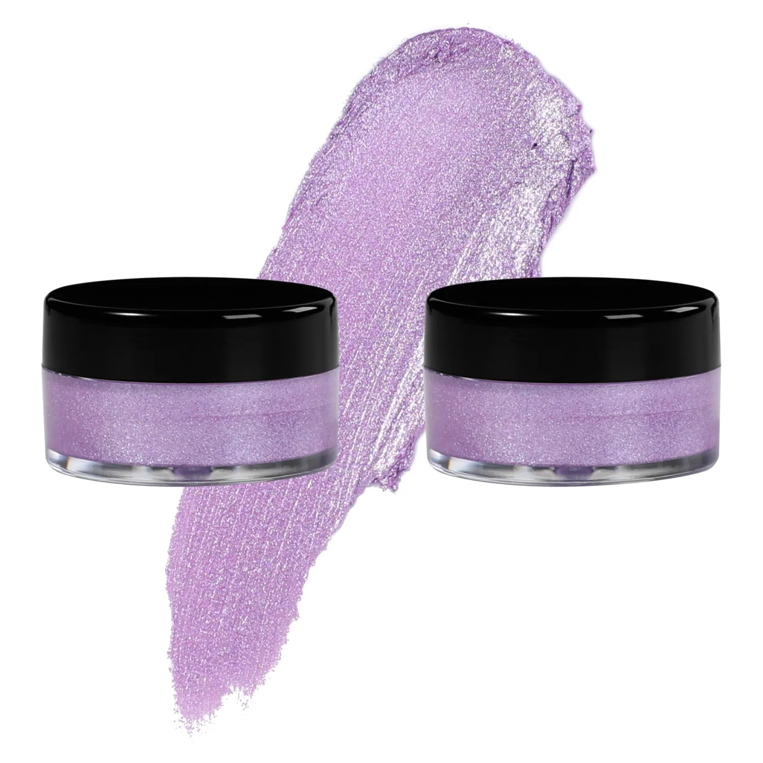 Light Purple Eyeshadow Cream, Blendable Smooth 2pcs Shimmer Purple Creamy Eyeshadow