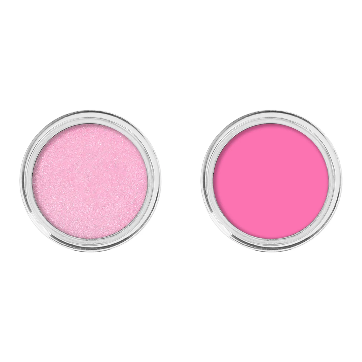 Pink Eyeshadow Cream, Blendable Smooth 2pcs Matte and Shimmer Pink Creamy Eyeshadow
