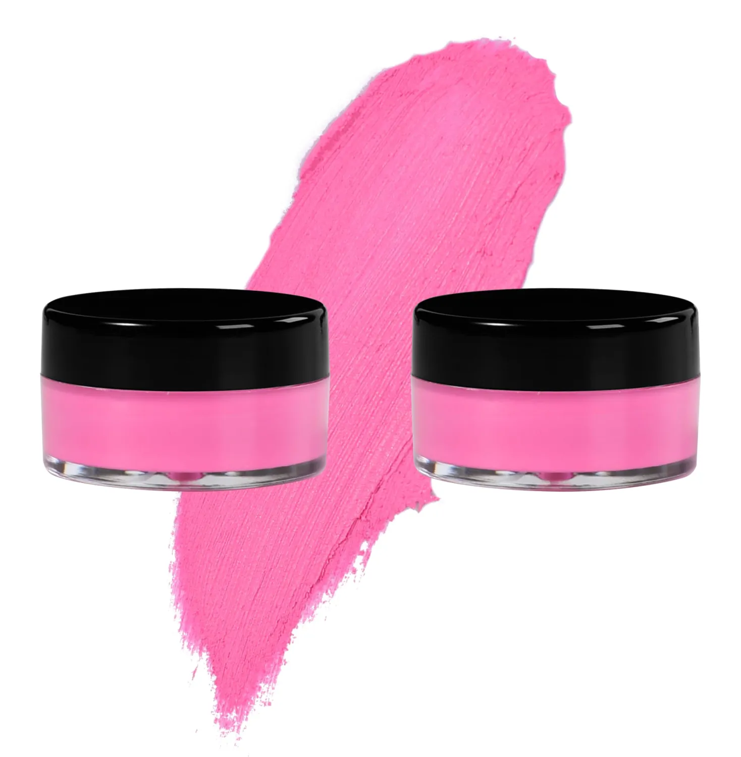 Pink Eyeshadow Cream, Blendable Smooth 2pcs Matte Pink Creamy Eyeshadow