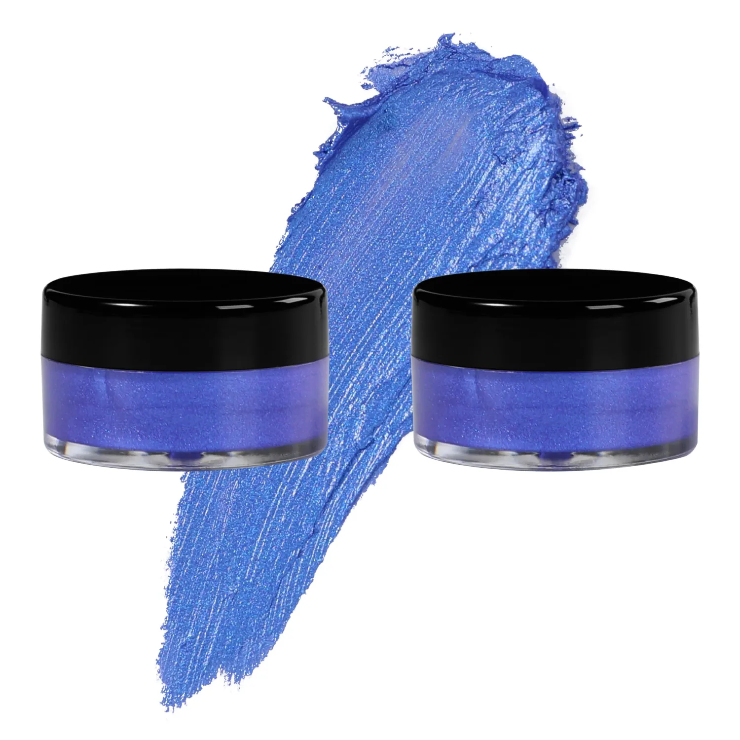 Blue Eyeshadow Cream, Blendable Smooth 2pcs Shimmer Blue Creamy Eyeshadow