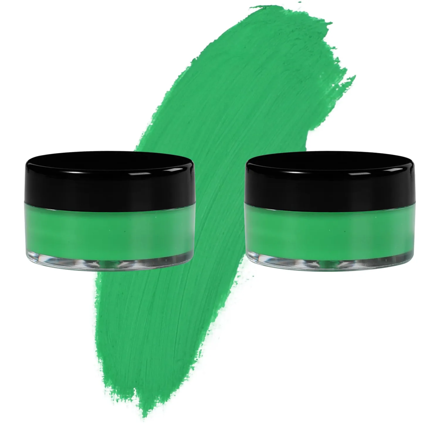 Green Eyeshadow Cream, Blendable Smooth 2pcs Matte Green Creamy Eyeshadow