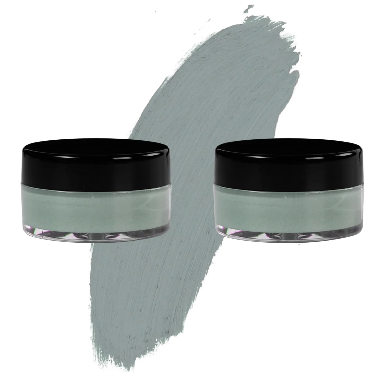Grey Eyeshadow Cream, Blendable Smooth 2pcs Matte Grey Creamy Eyeshadow