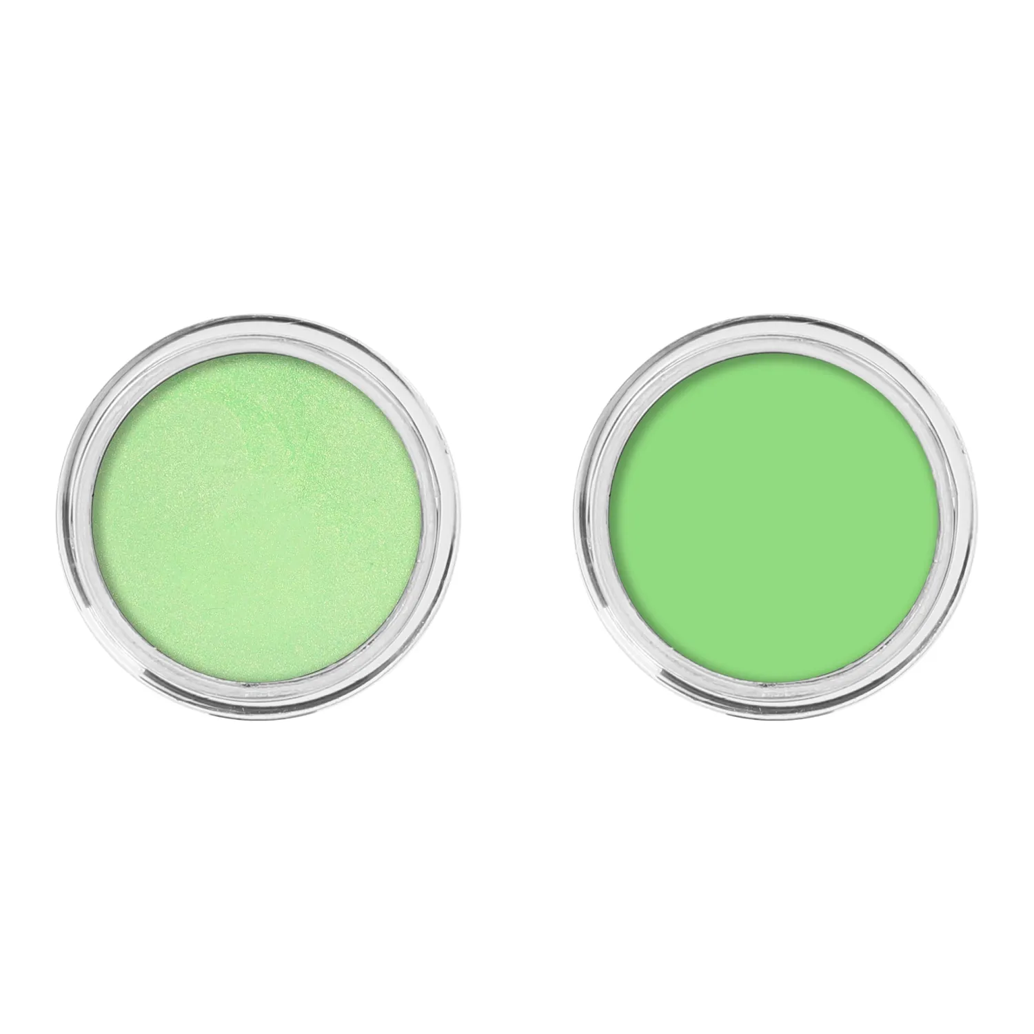 Eyeshadow Cream, Blendable Smooth 2pcs Matte and Shimmer Creamy Eyeshadow (Light Green (Matte and Shimmer))