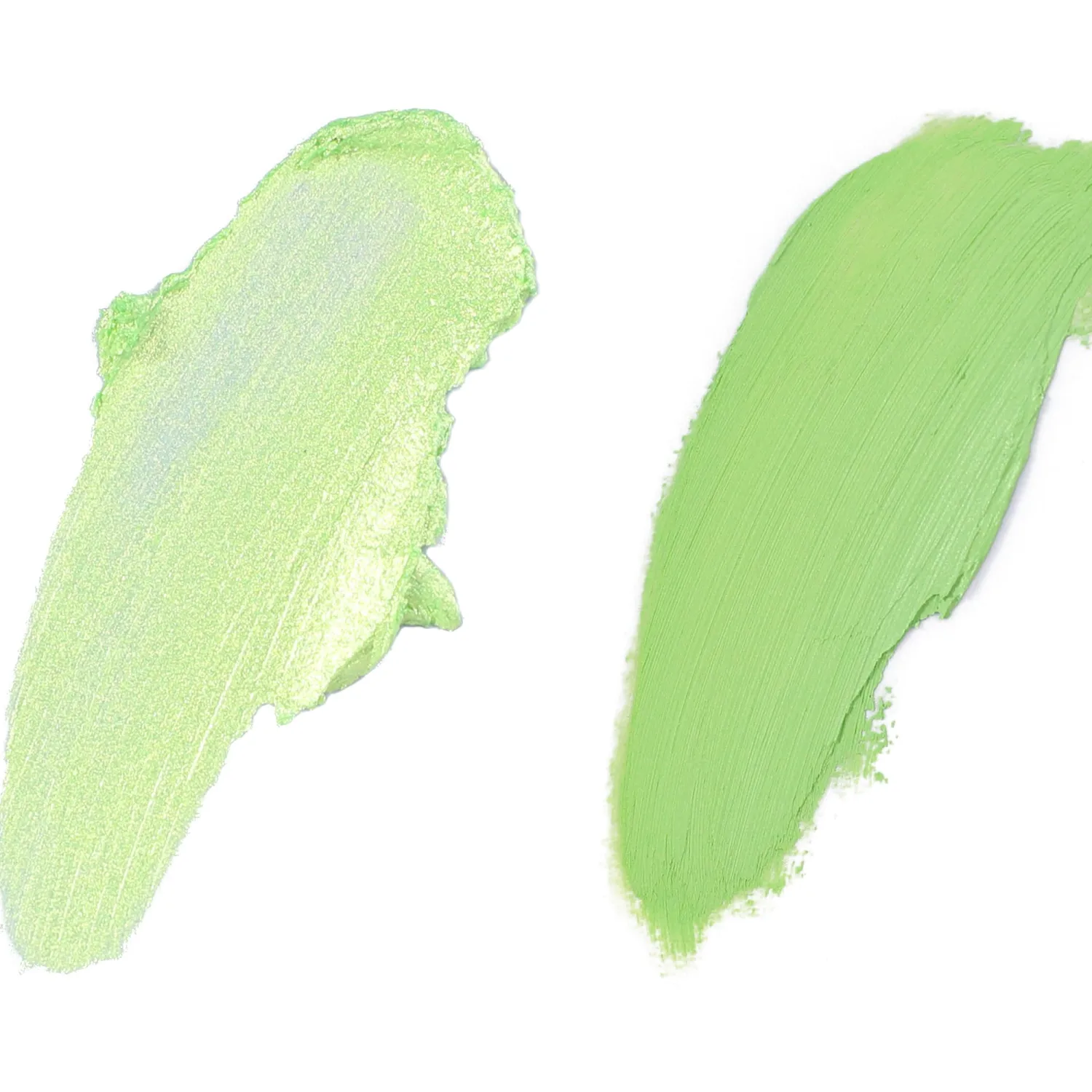 Eyeshadow Cream, Blendable Smooth 2pcs Matte and Shimmer Creamy Eyeshadow (Light Green (Matte and Shimmer))