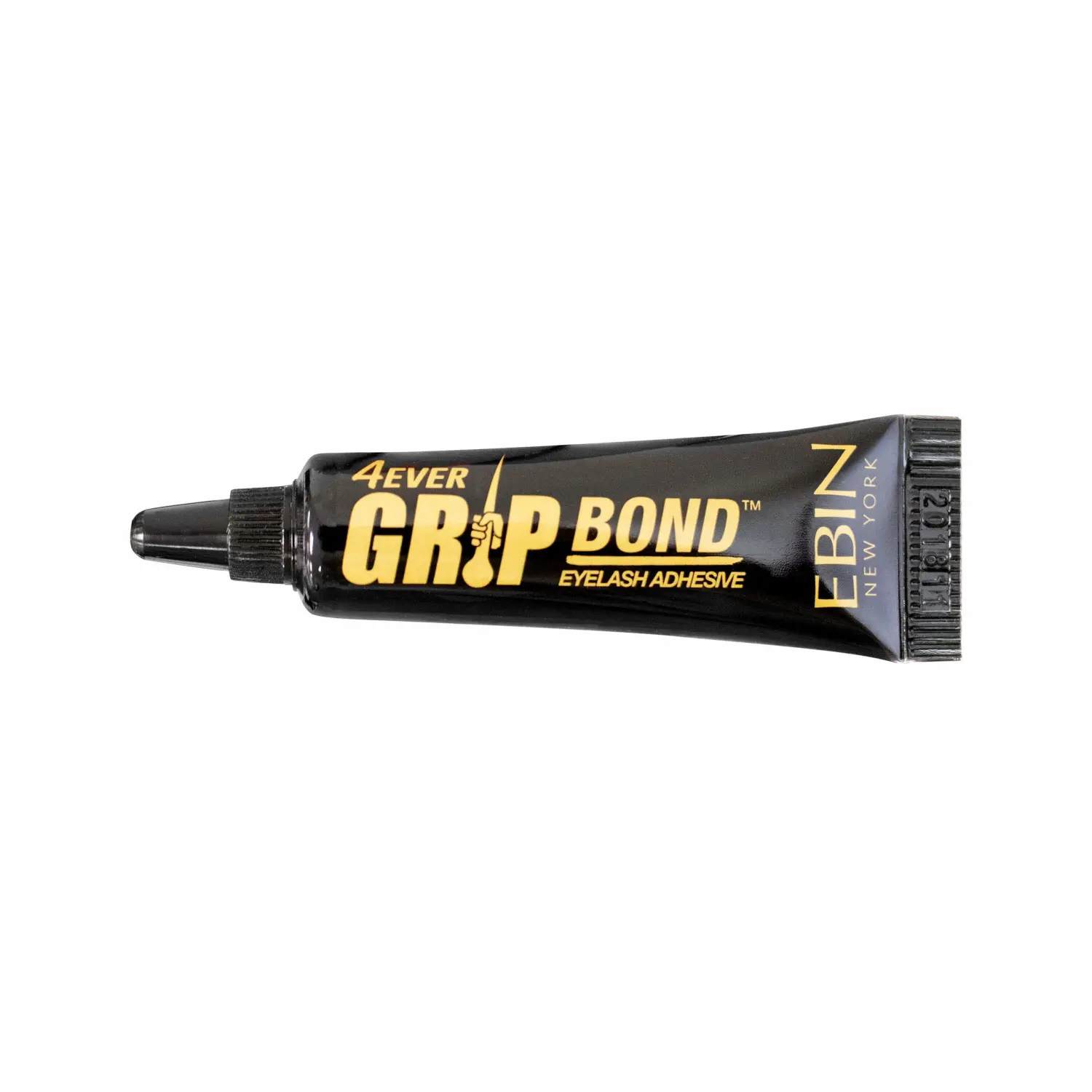 EBIN NEW YORK Grip Bond Eyelash Glue Tube Black 0.25 oz | Fast Dry Lash Glue Dries Dark | Extra Strong Hold Smudge Resistant Latex Free for Sensitive Eyes