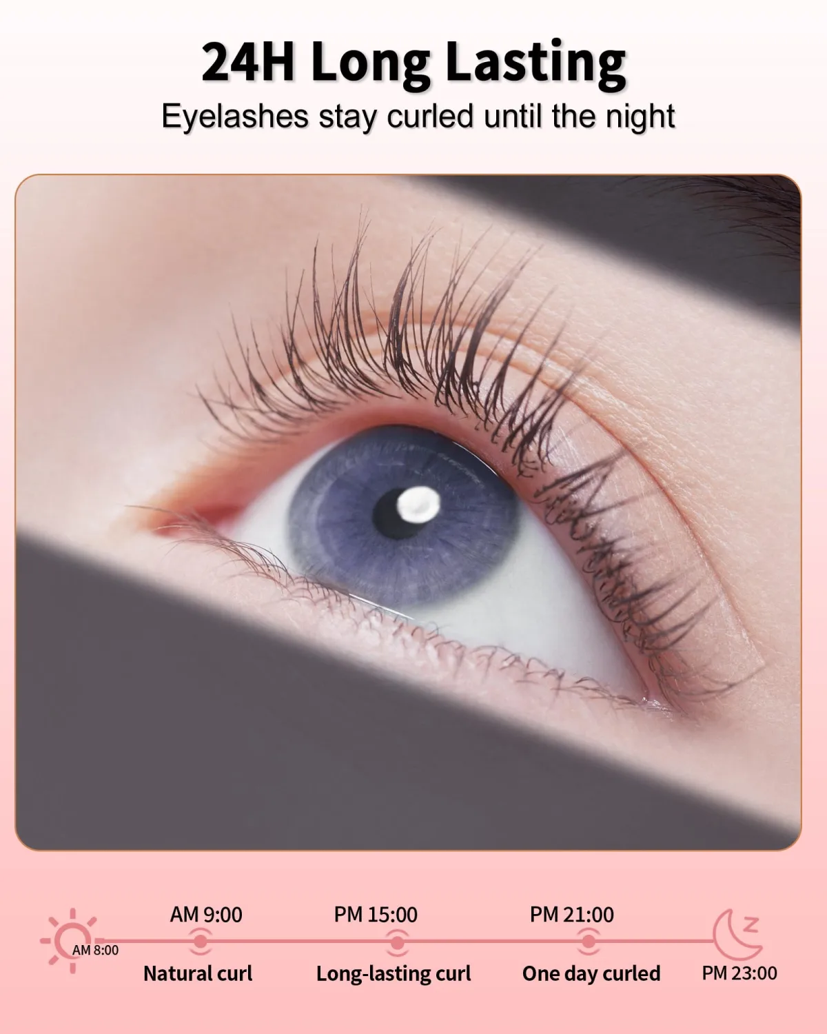 Heated Eyelash Curlers - Eye Lash Curler Heat - Mini Electric Eyelash Curler with LED Display 3 Temp Settings USB Rechargeable Natural Curling 24H Long Lasting for Women Makeup Tools Gifts