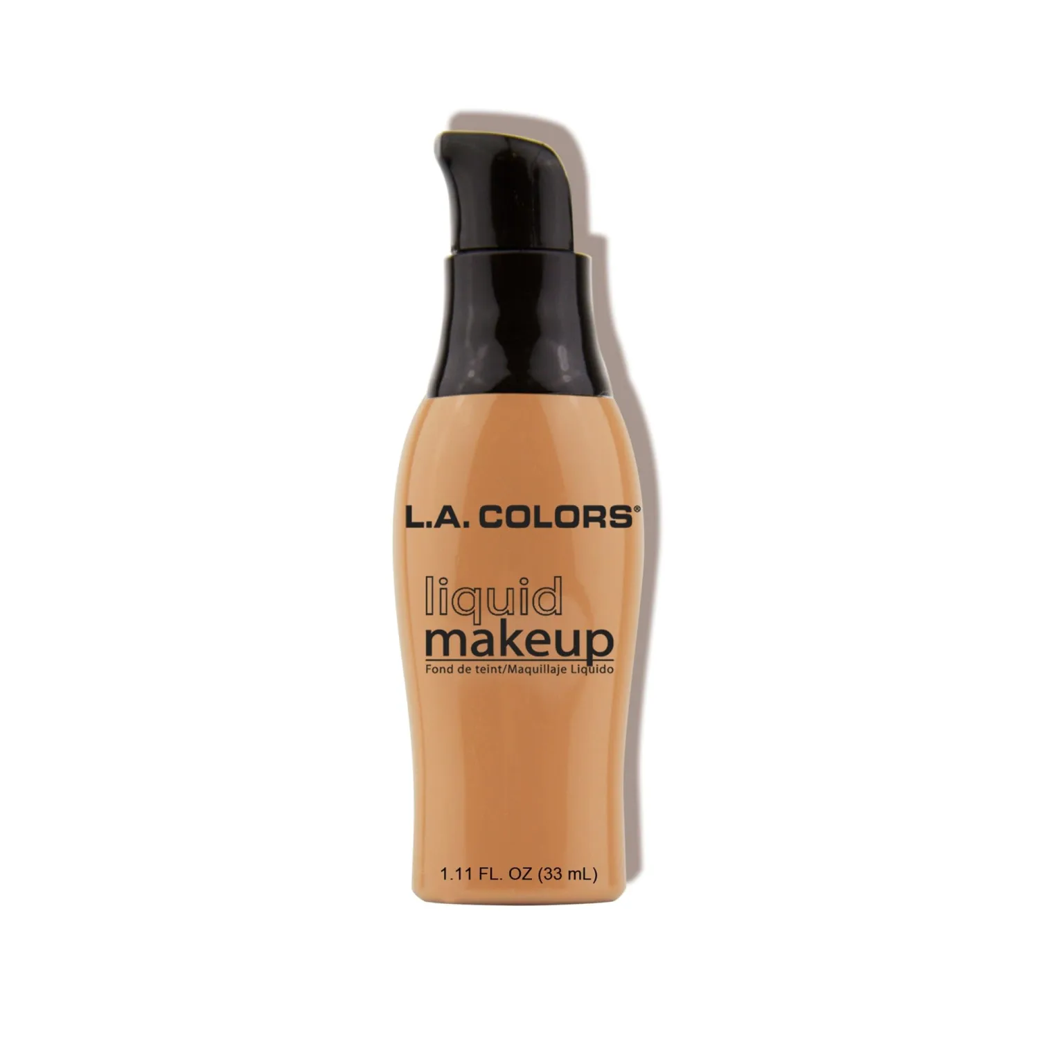 L.A. COLORS Liquid Makeup, Deep Beige - Carded CBLM284A (Pack of 2)