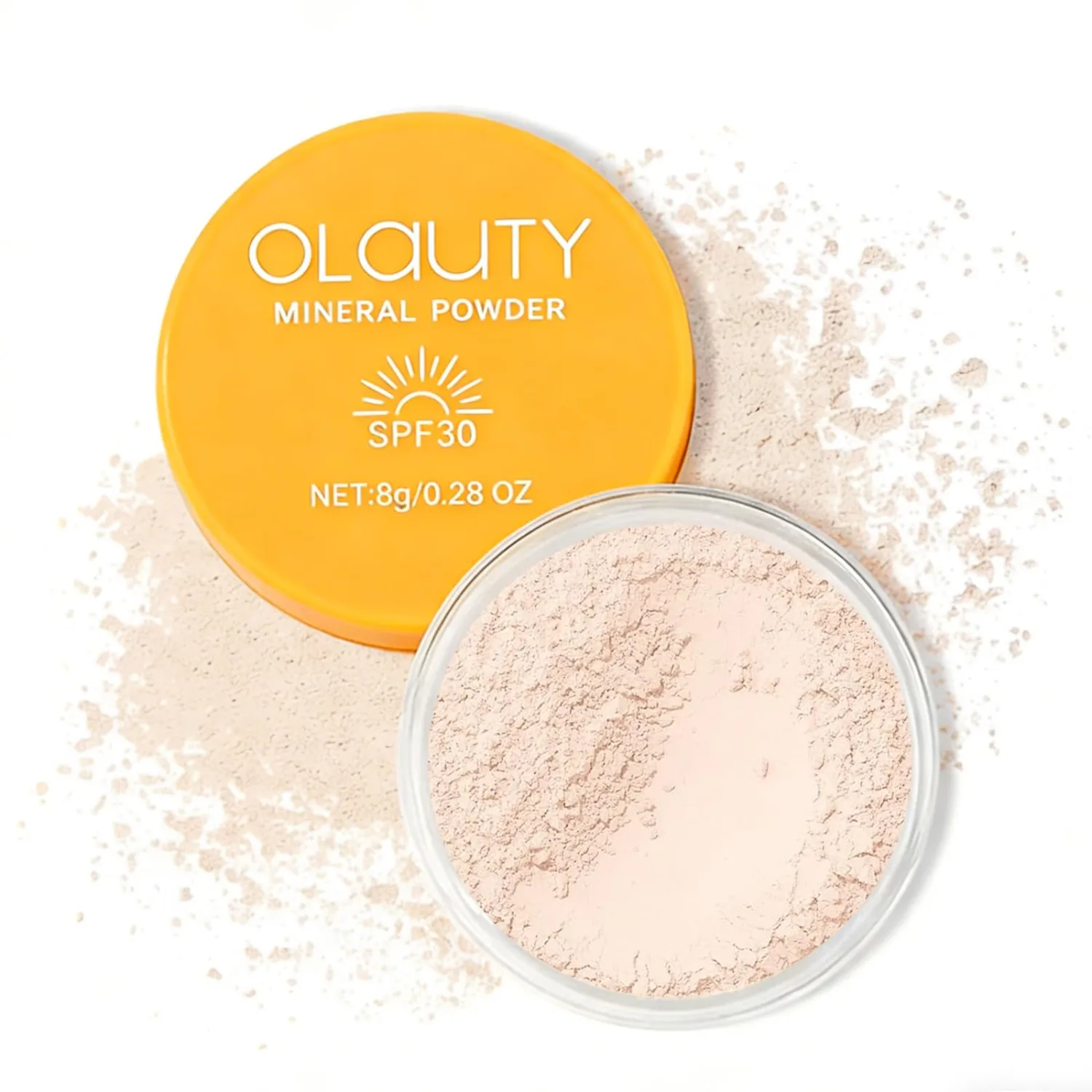 Translucent Loose Setting Powder, Mineral Powder SPF 30, Face Powder with Powder Puff, Oil Control, Buildable Coverage, Natural Matte Finish, Powder Sunscreen for Face & Scalp (Translucent)