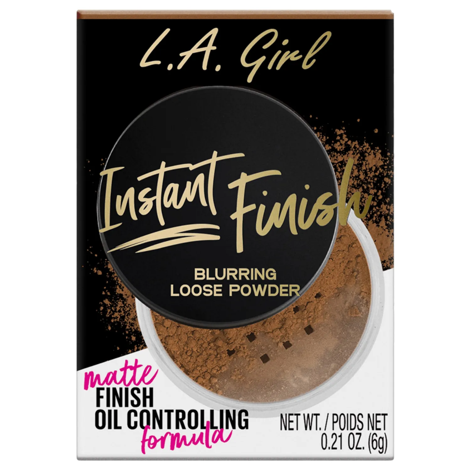 L.A. Girl Instant Finish Blurring Loose Powder (Boxed), Tan GLP732