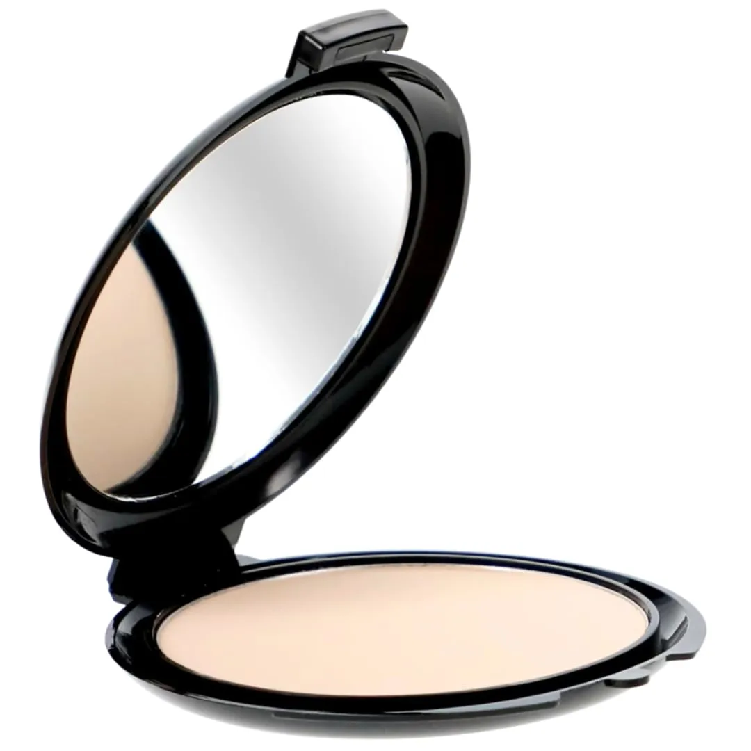 LA Colors Pressed Powder Compact – Matte Shine Control Face Powder with Mirror & Applicator – Smooth Natural Finish – Ivory