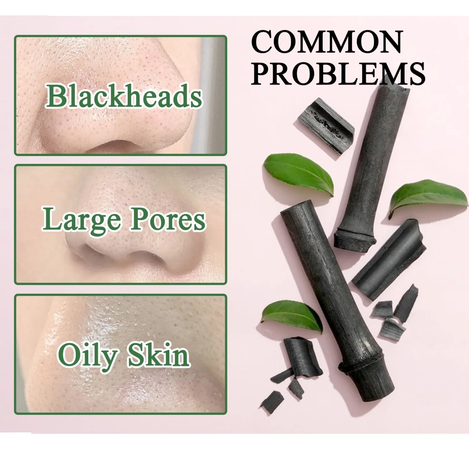 Blackhead Remover Peel Off Face Mask,Deep Cleansing Black Head Remover Mask for Face Nose,Blackhead Pores Remover Facial Mask and 6 Charcoal Blackhead Removal Pore Strips Set for All Skin Types（7PCS）