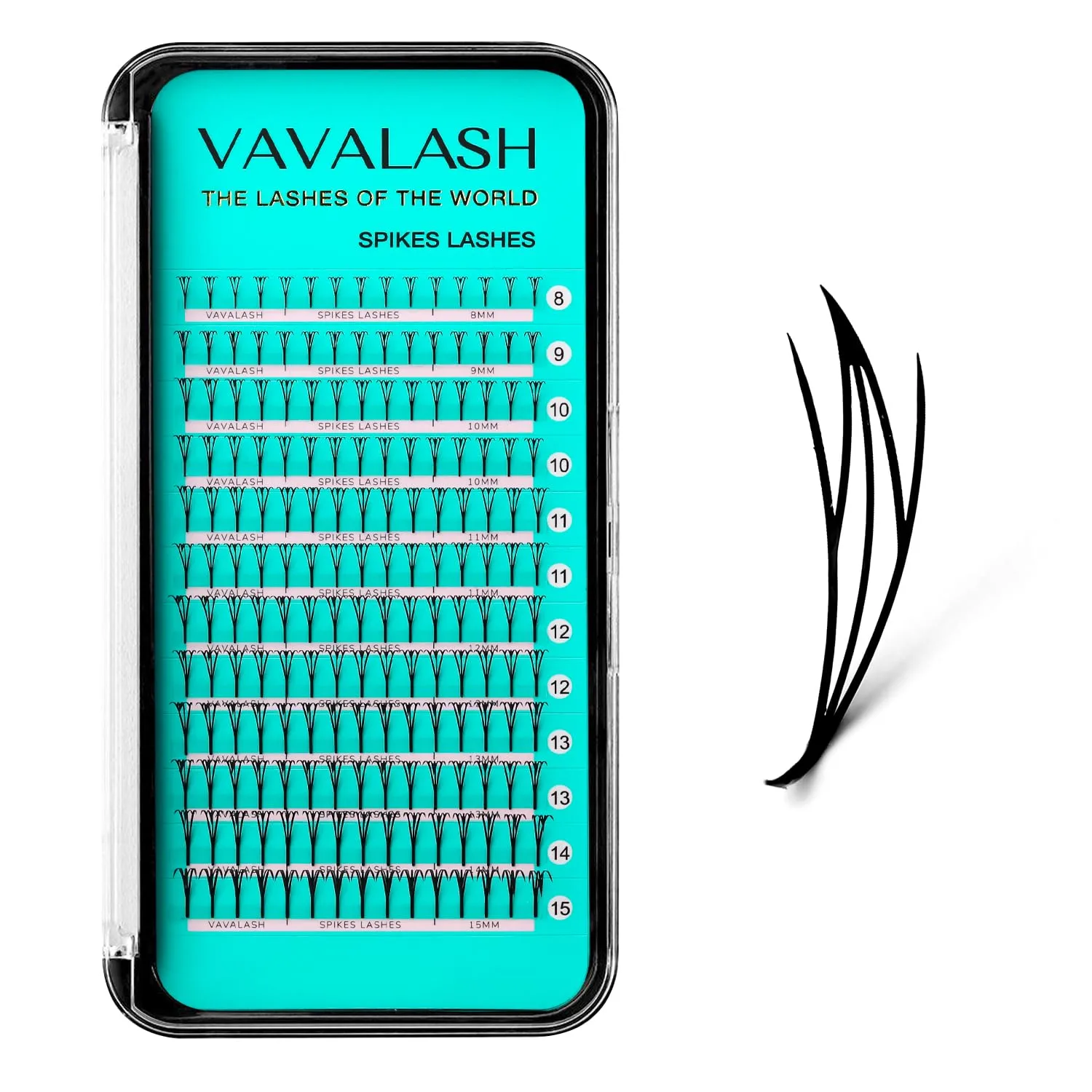 VAVALASH Anime Fairy Lash Extensions,Premade Manga Fairy Lashes 0.07 C/D Curl, Natural Manga Lash Look Spire Eyelash Extensions,Comic Fairy Lash Extensions(Anime Fairy-0.07-D-8-15mm)