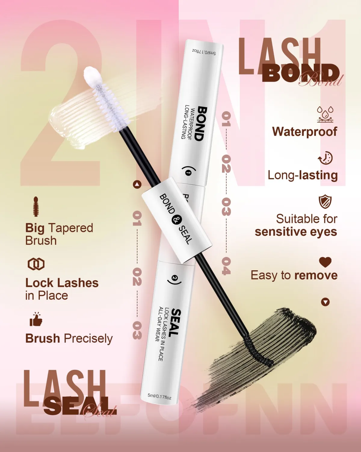 Lash Clusters Kit 30D 40D 50D 60D 80D 100D Cluster Eyelash Extensions, 560pcs Wispy Lashes Clusters with Lash Bond and Seal & Tweezers, Eyelash Clusters Kit 10-16mm Pestañas Postizas Naturales
