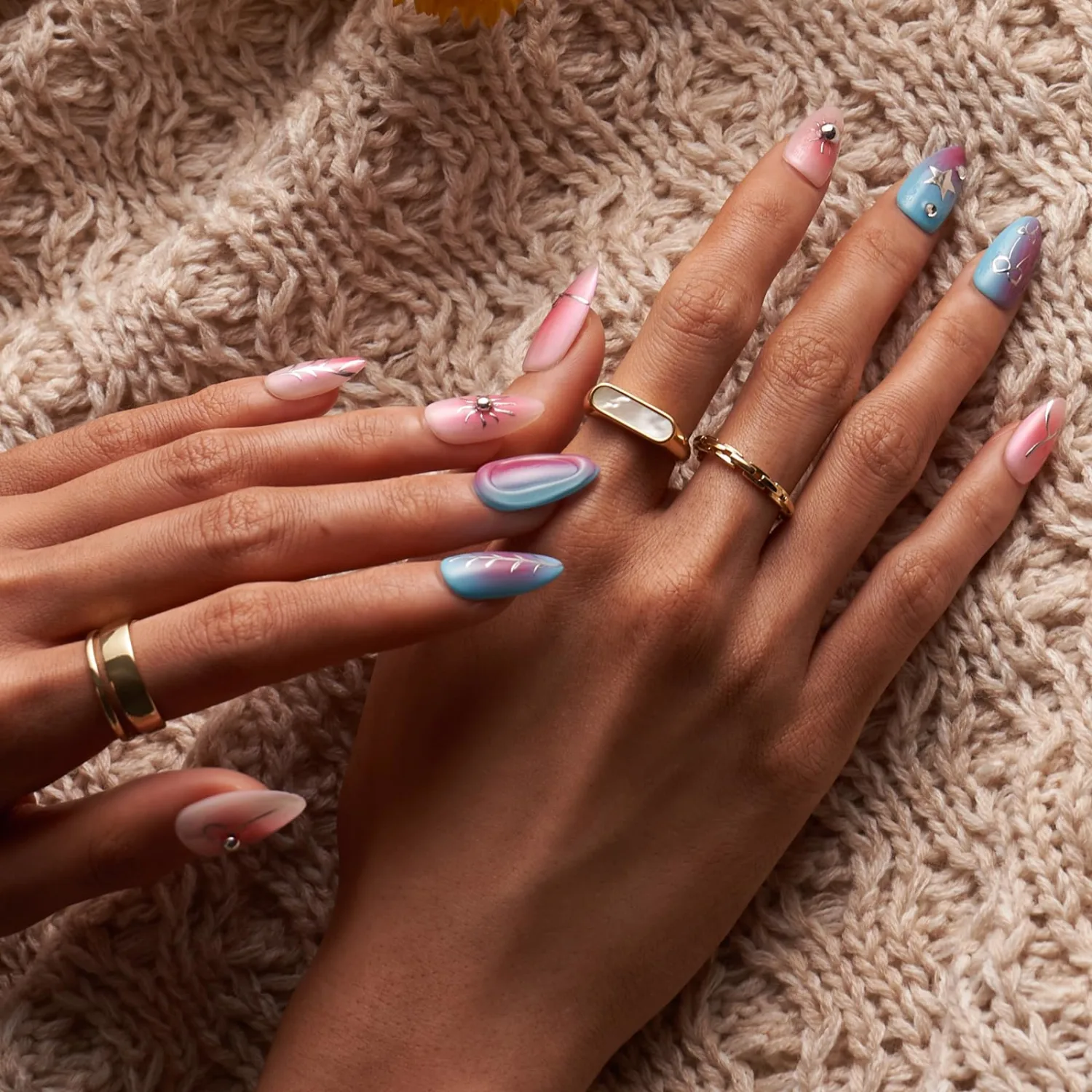 Quaferen Almond Nail Tips Medium: 240pcs Pre-shape Acrylic Fake Nails Tips Almond Shape - 12 Sizes Soft Gel Full Cover Clear Gelly Press on False Tip for Nail Extension Salon Home