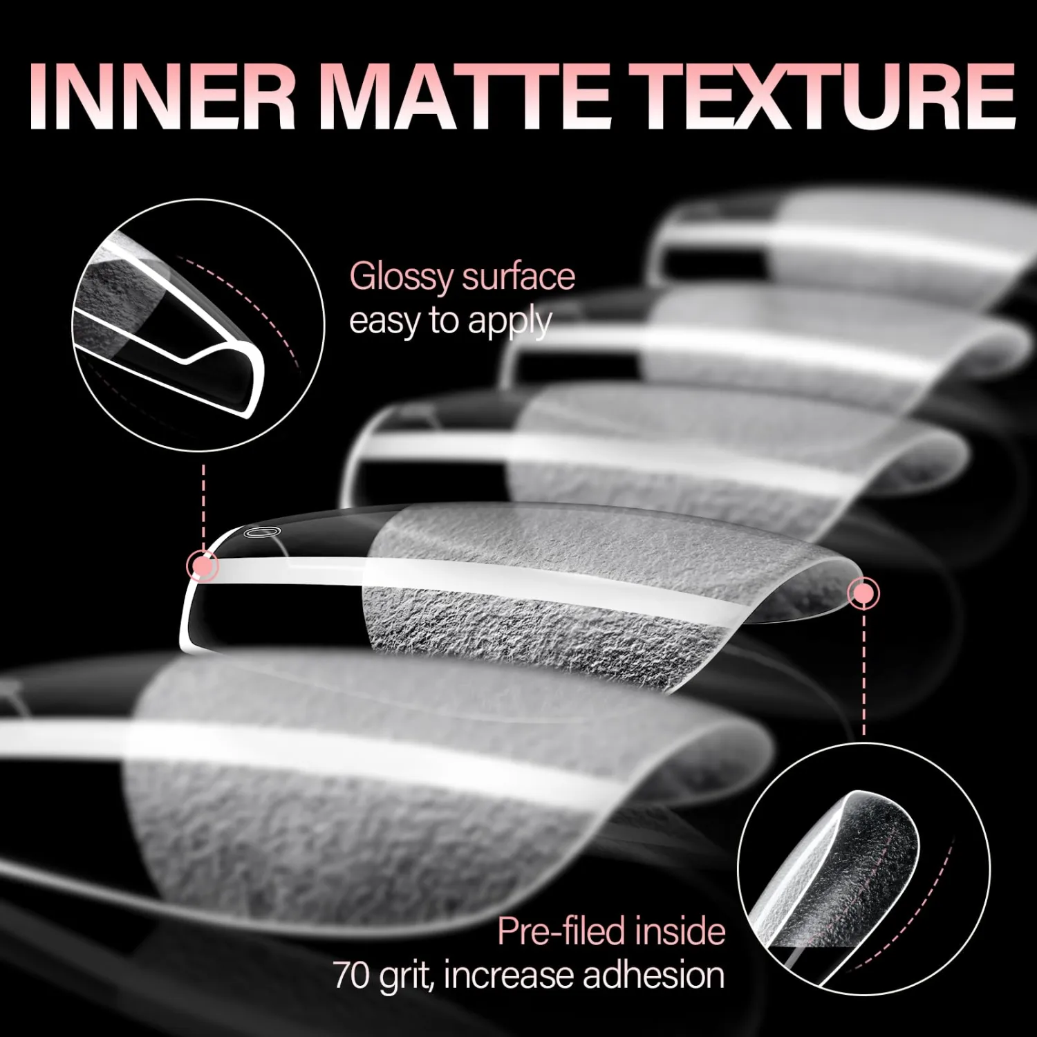 AILLSA Short Coffin Nail Tips for DIY Beginners - 15 Sizes 120pcs Half Matte False Nail Tips Pre-shaped Short Nails Tips, Acrylic Fake Press on Nails Extension