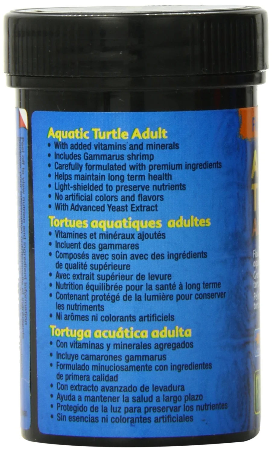 Exo Terra Adult Aquatic Turtle Food, Floating Pellets for Reptiles, 0.7 Oz., PT3251